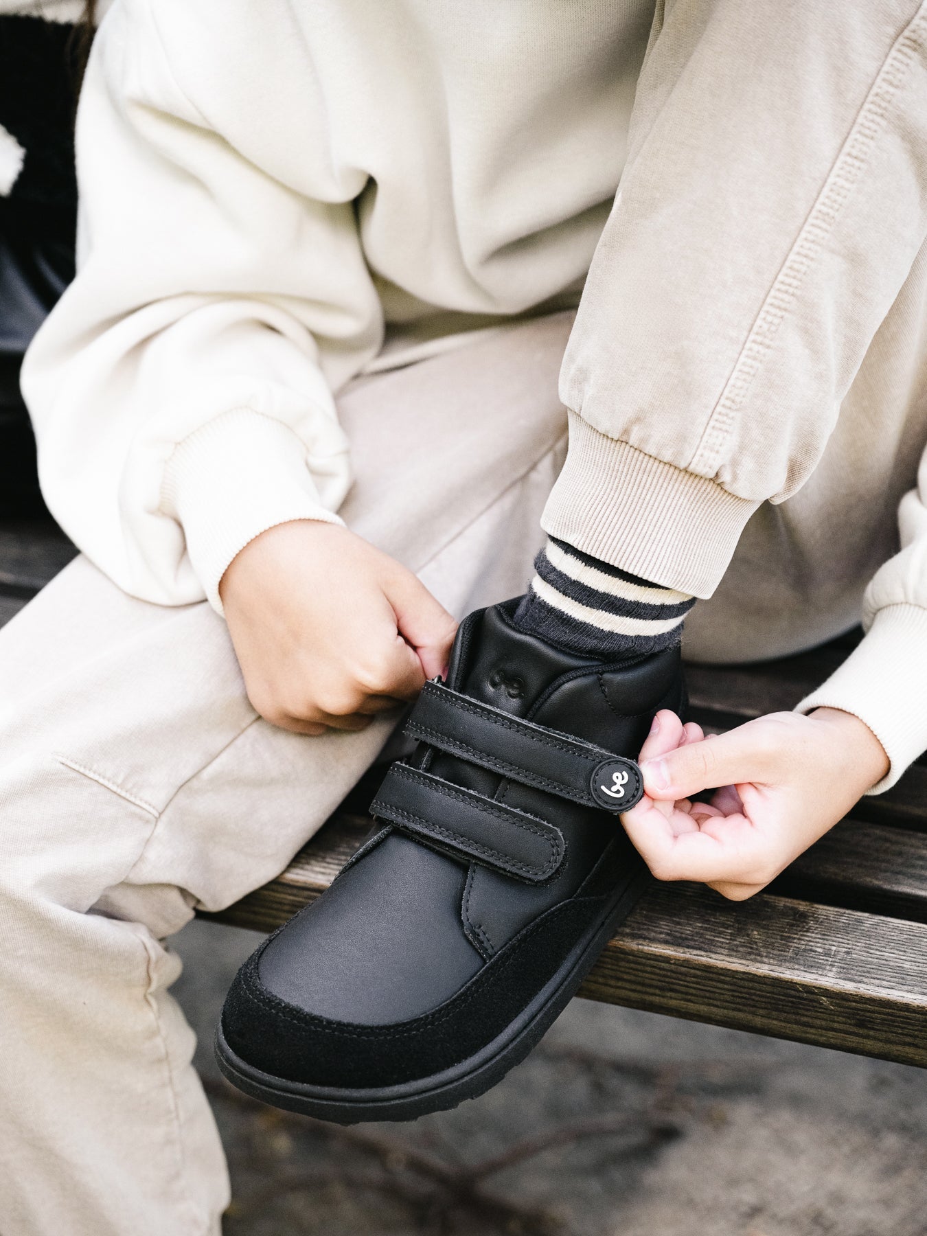 Kid's barefoot shoes Be Lenka Elio Kids - All Black - Barefoot Shoe Store