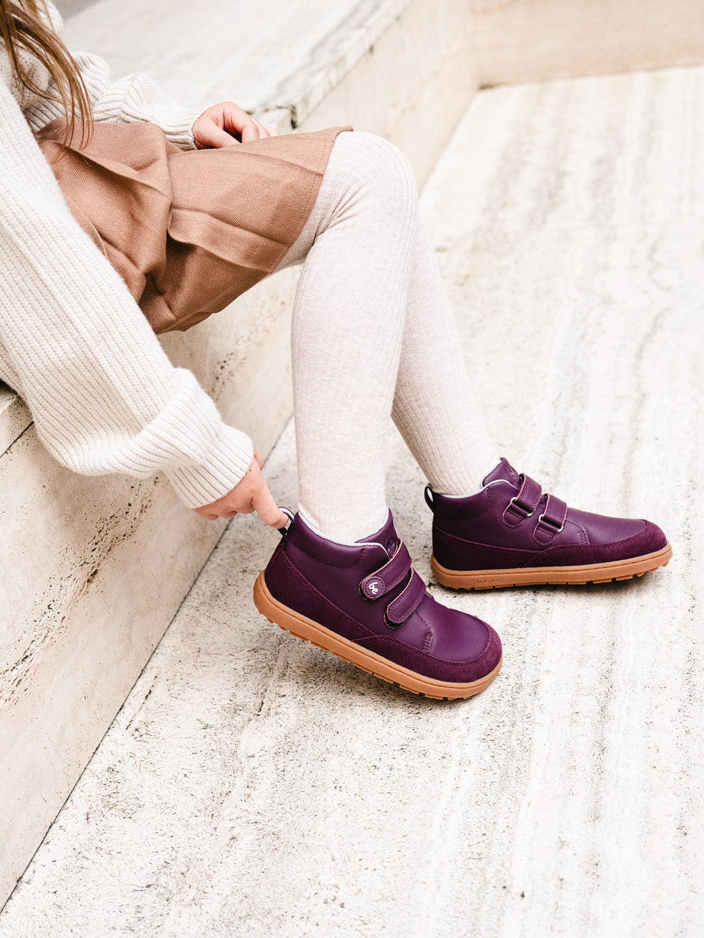 Kid's barefoot shoes Be Lenka Elio Kids - Berry - Barefoot Shoe Store