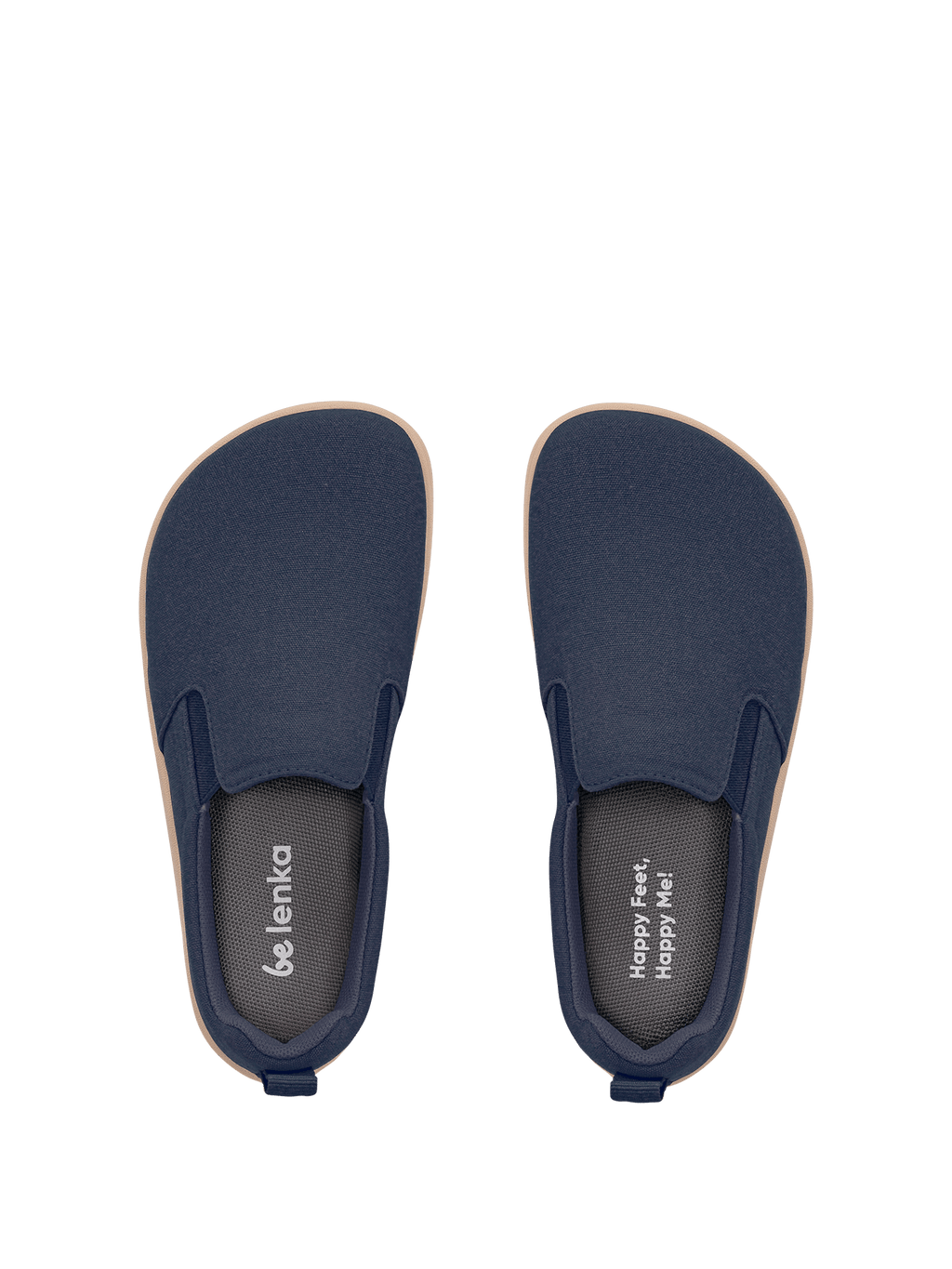 Kids barefoot Slip - on shoes Be Lenka Aura Preschool - Navy - Barefoot Shoe Store