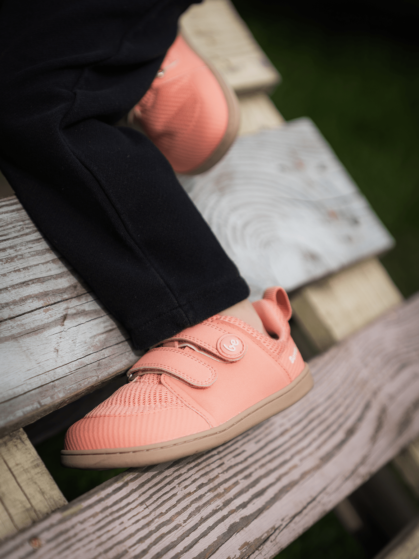 Kids barefoot sneakers Be Lenka Bounty Junior - Coral Pink - Barefoot Shoe Store