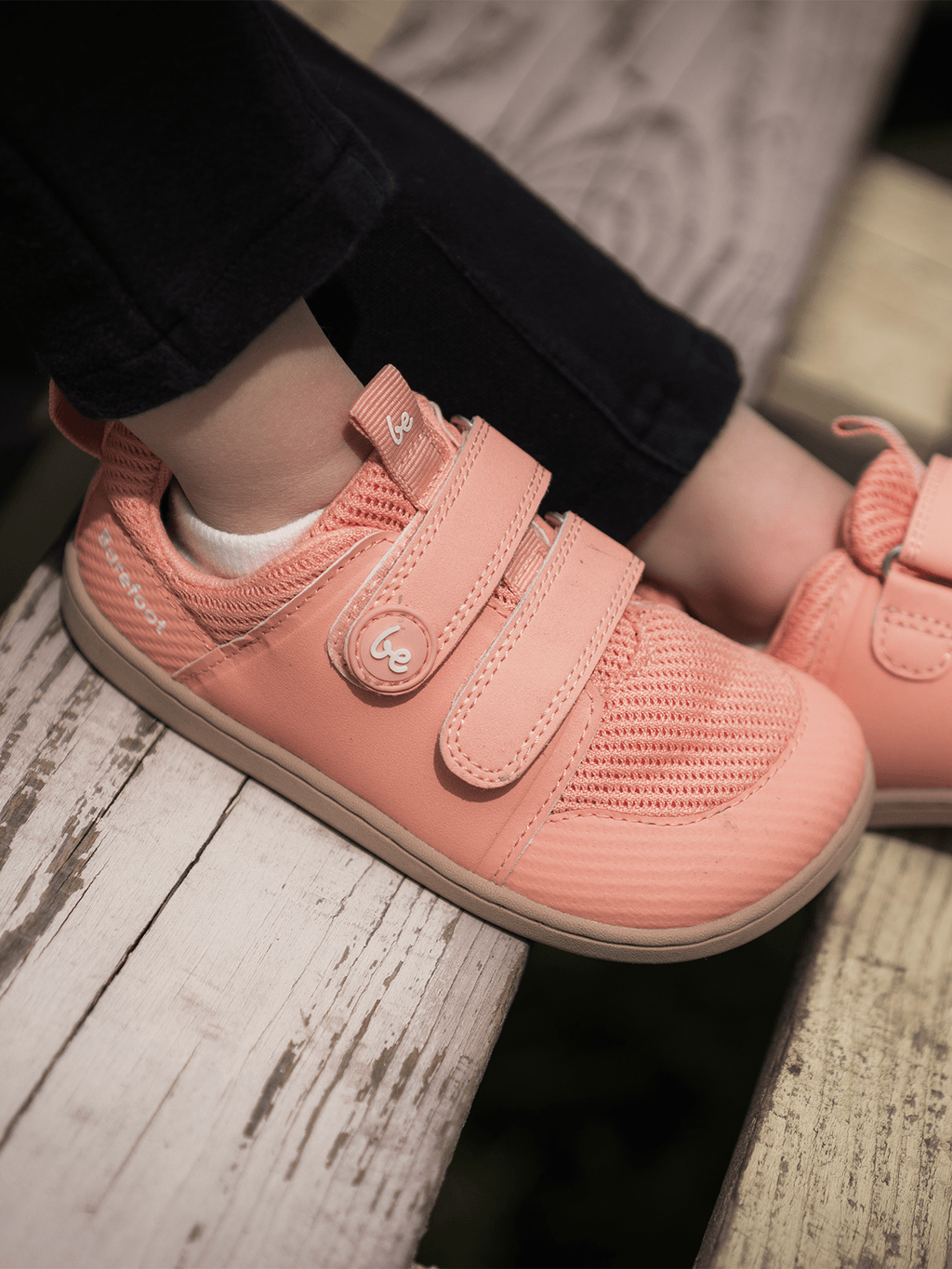 Kids barefoot sneakers Be Lenka Bounty Junior - Coral Pink - Barefoot Shoe Store