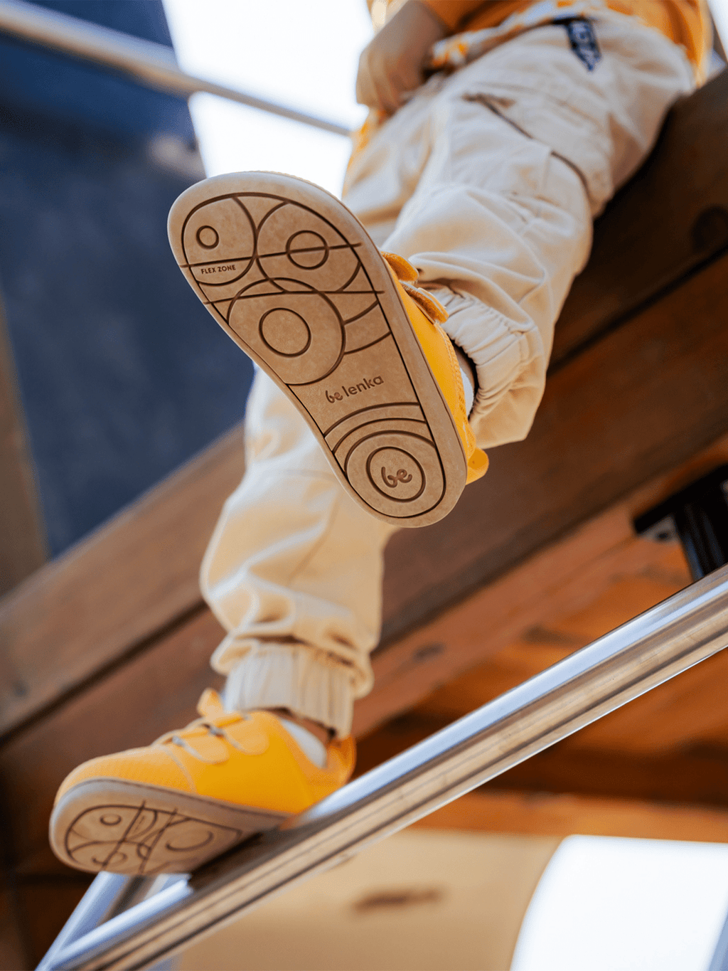 Kids barefoot sneakers Be Lenka Bounty Kids - Yellow - Barefoot Shoe Store