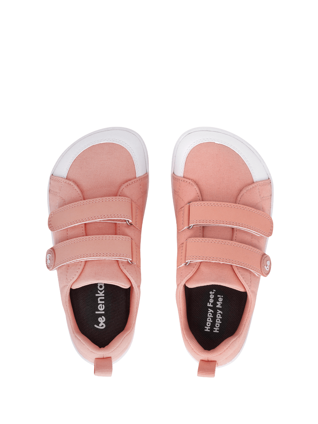 Kids barefoot sneakers Be Lenka Canvi Kids - Coral Pink - Barefoot Shoe Store