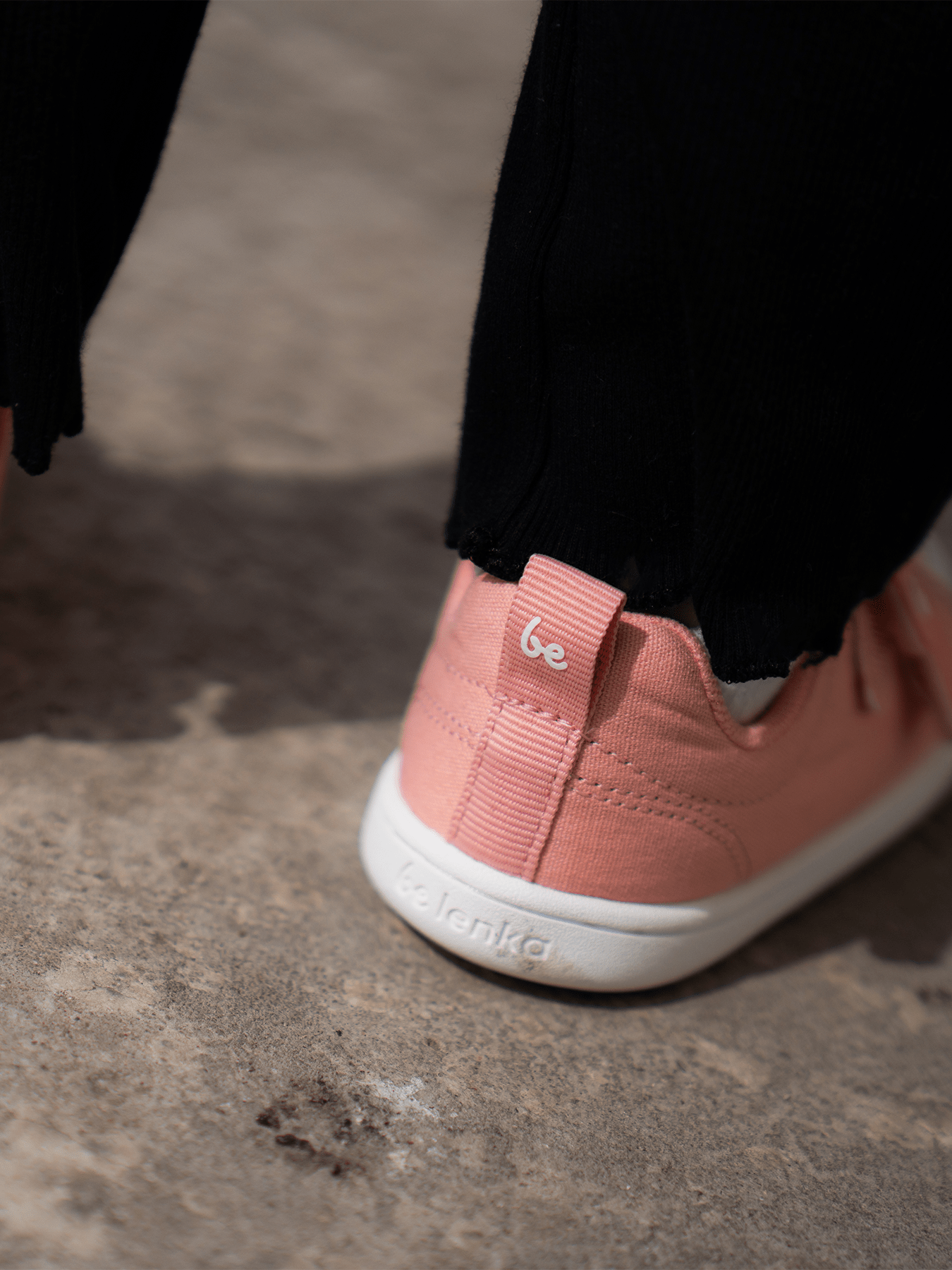 Kids barefoot sneakers Be Lenka Canvi Kids - Coral Pink - Barefoot Shoe Store