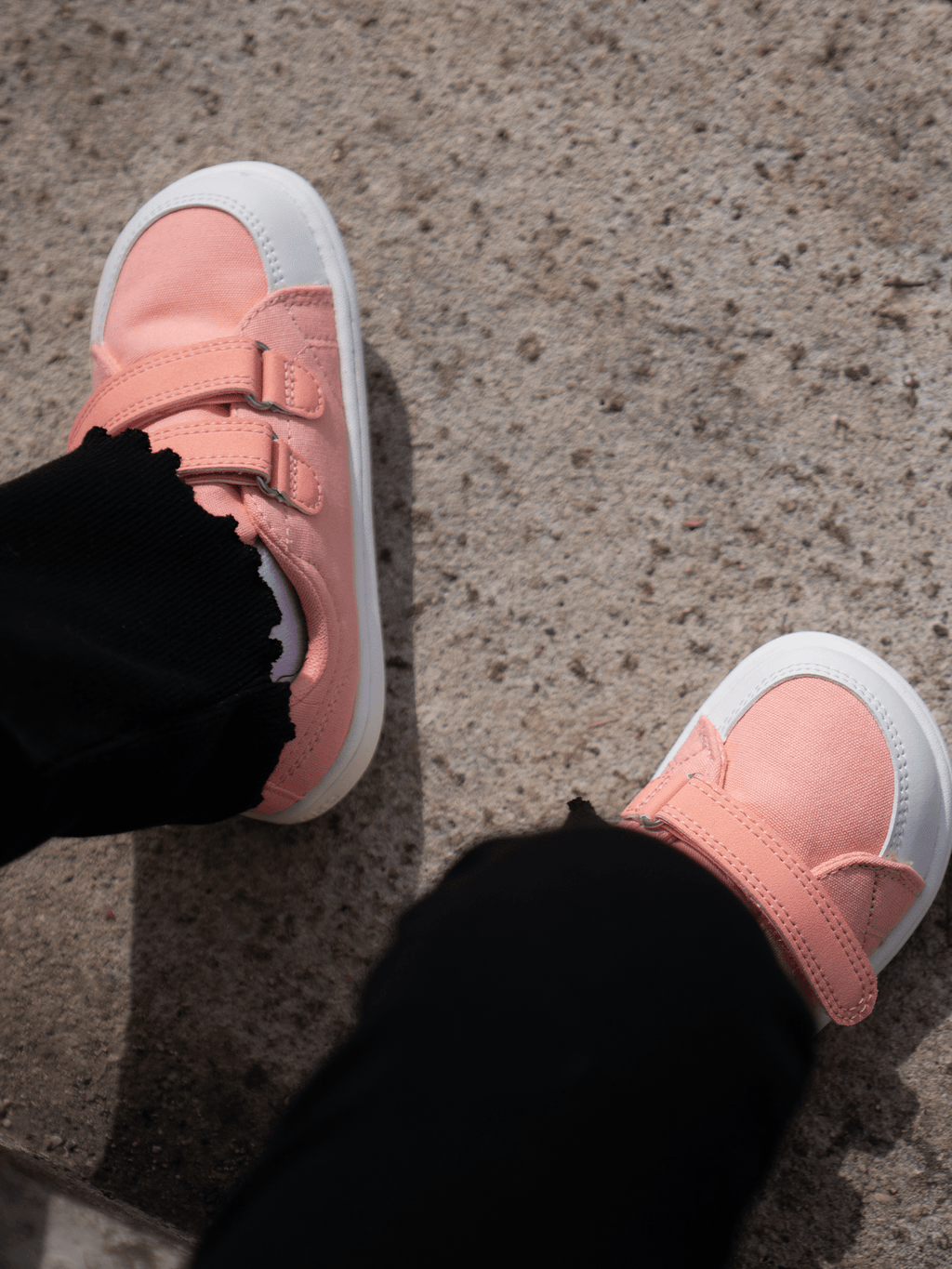 Kids barefoot sneakers Be Lenka Canvi Kids - Coral Pink - Barefoot Shoe Store