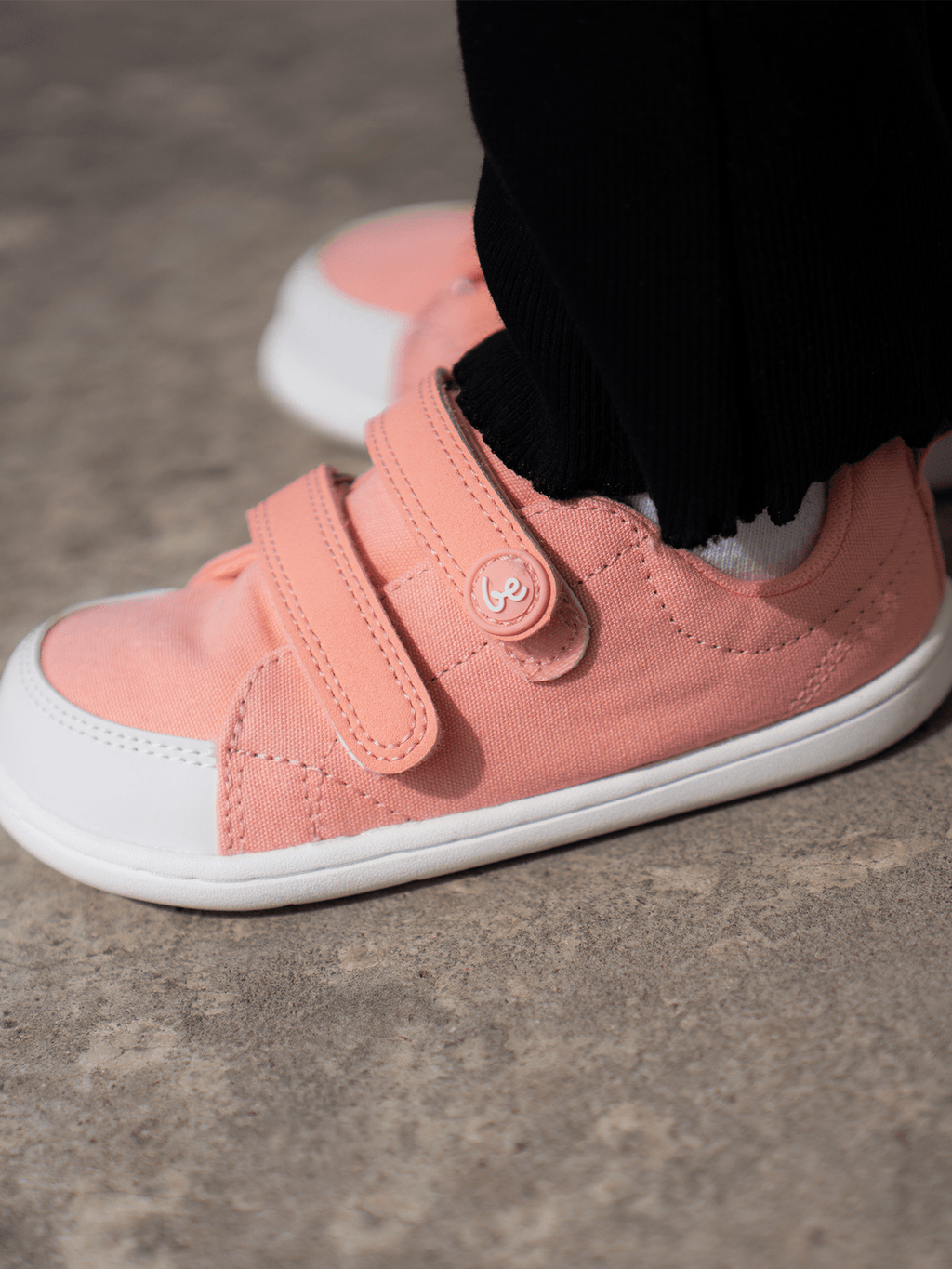 Kids barefoot sneakers Be Lenka Canvi Kids - Coral Pink - Barefoot Shoe Store