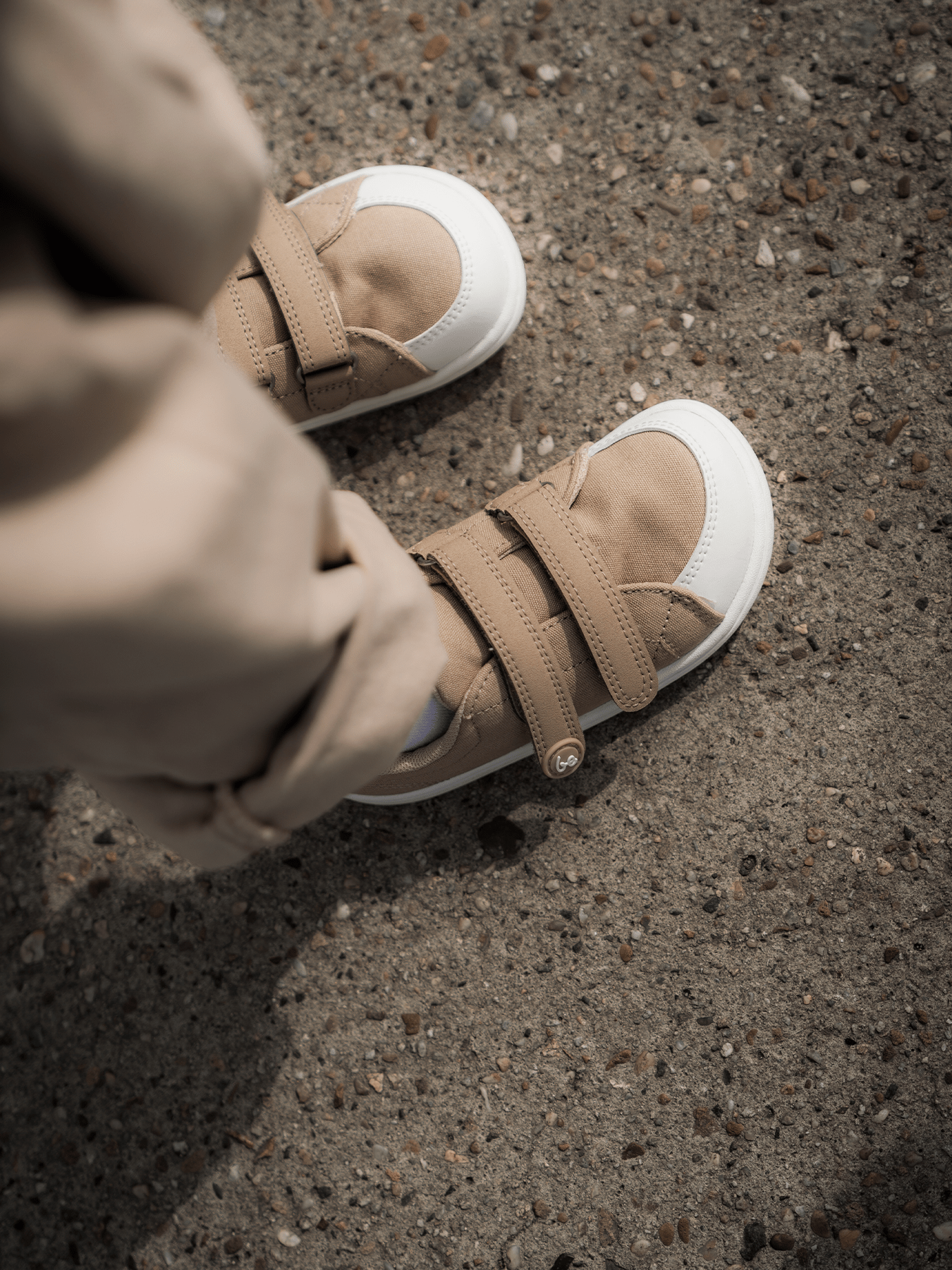Kids barefoot sneakers Be Lenka Canvi Kids - Light Brown - Barefoot Shoe Store