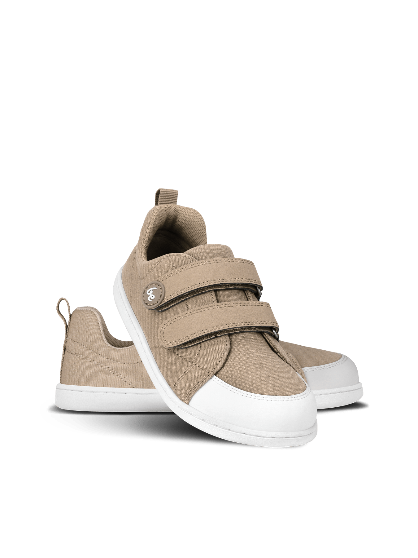 Kids barefoot sneakers Be Lenka Canvi Preschool - Light Brown - Barefoot Shoe Store