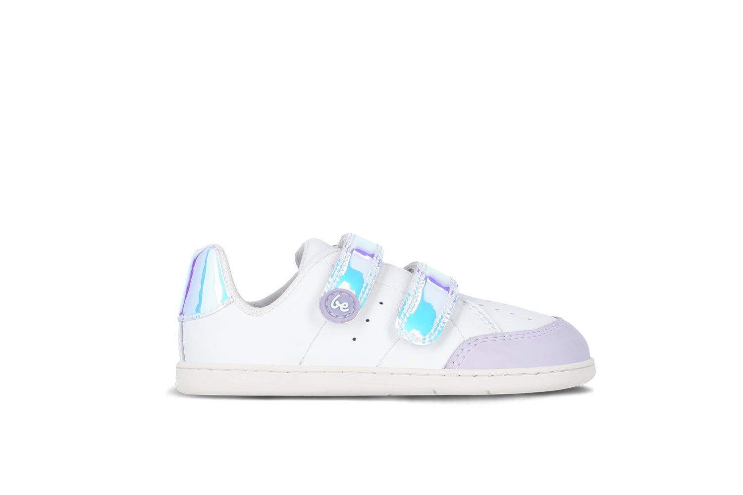 Kids barefoot sneakers Be Lenka Energise Preschool - White & Iridescent - Barefoot Shoe Store