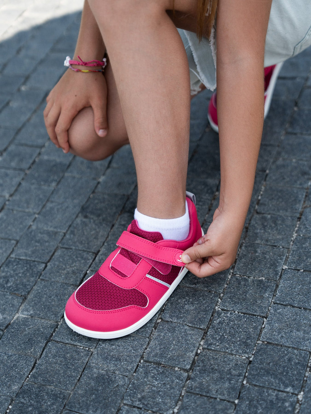 Kids Barefoot Sneakers Be Lenka Glade Preschool - Dark Pink - Barefoot Shoe Store