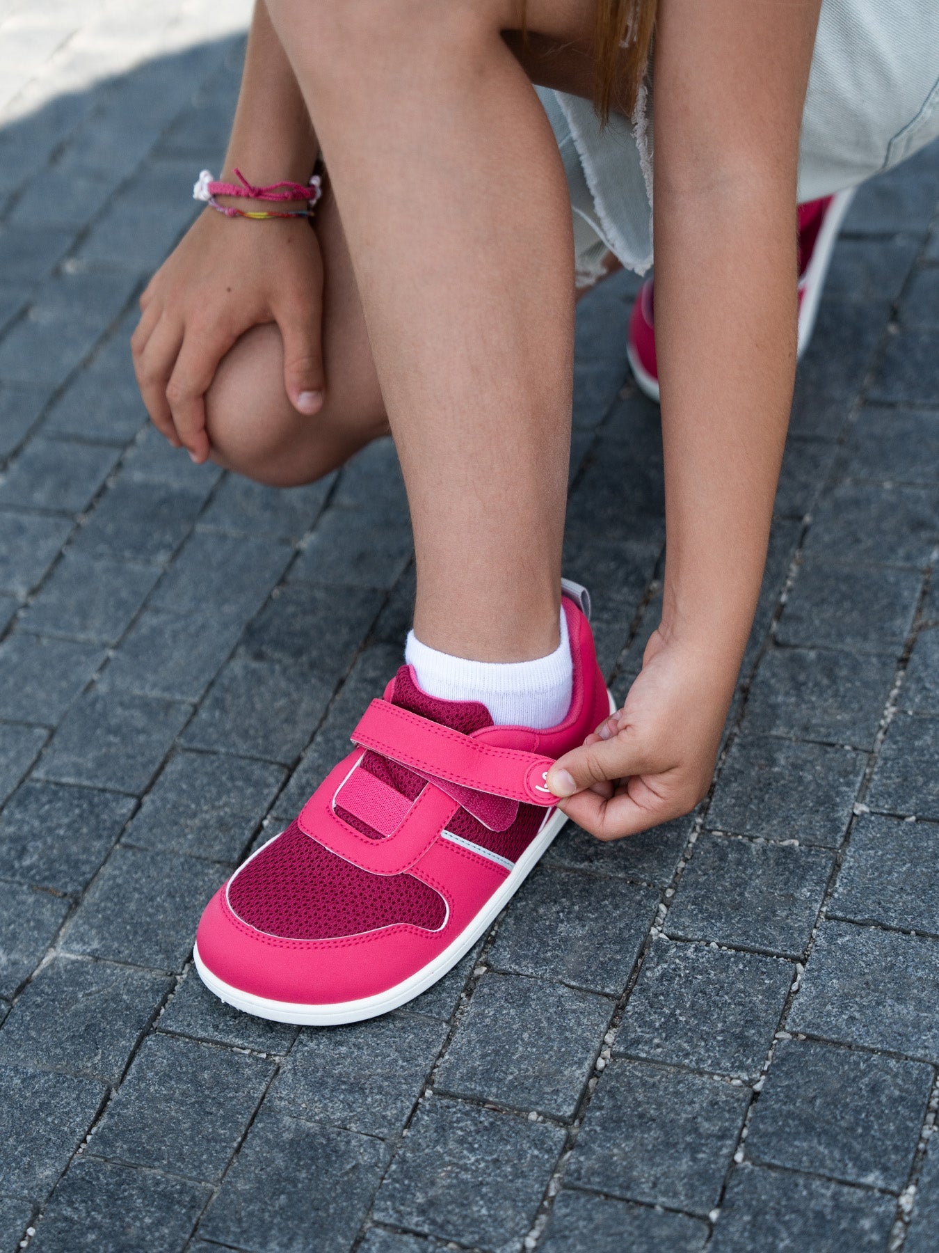 Kids Barefoot Sneakers Be Lenka Glade Preschool - Dark Pink - Barefoot Shoe Store