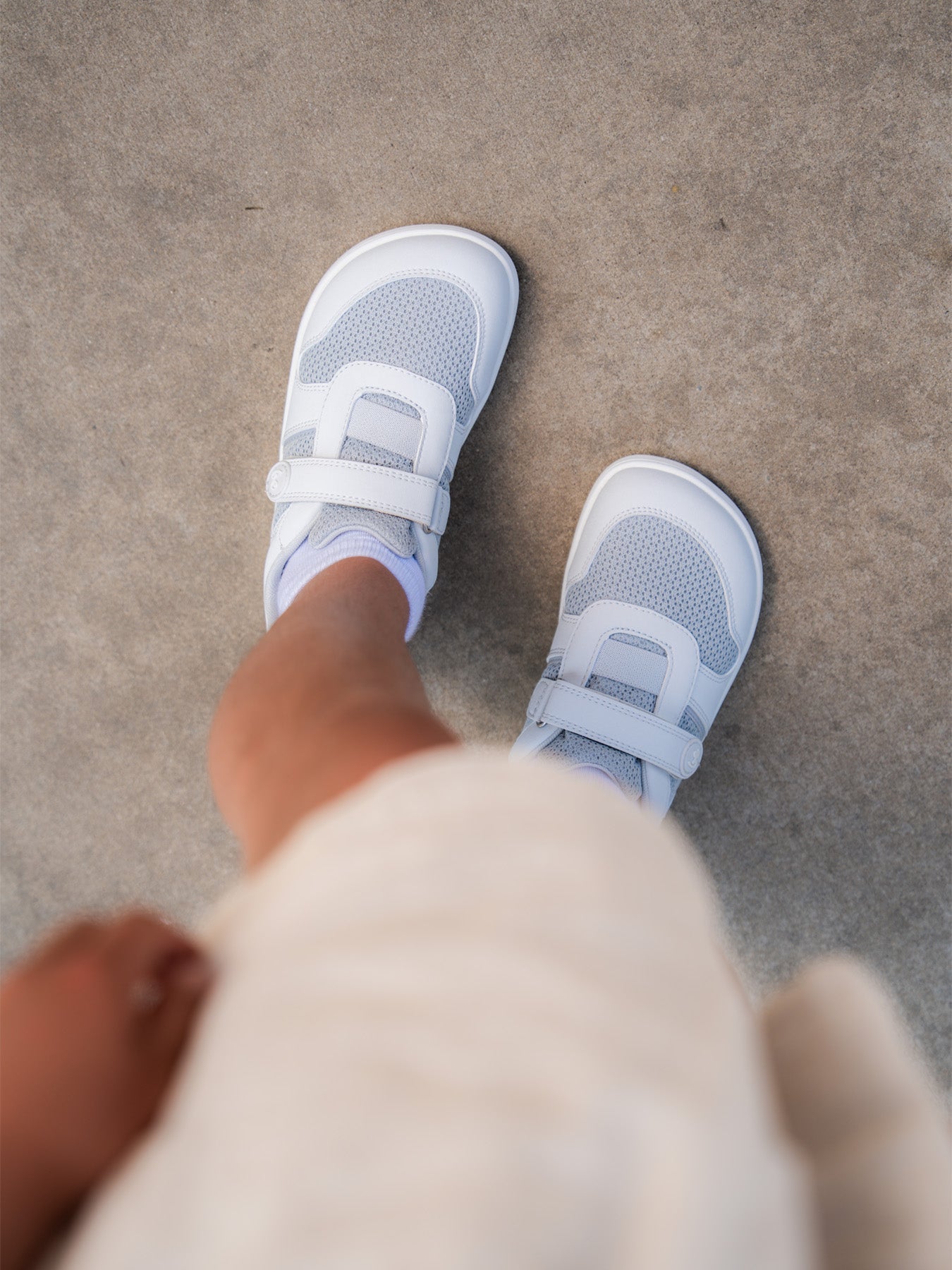 Kids Barefoot Sneakers Be Lenka Glade Preschool - Light Grey - Barefoot Shoe Store