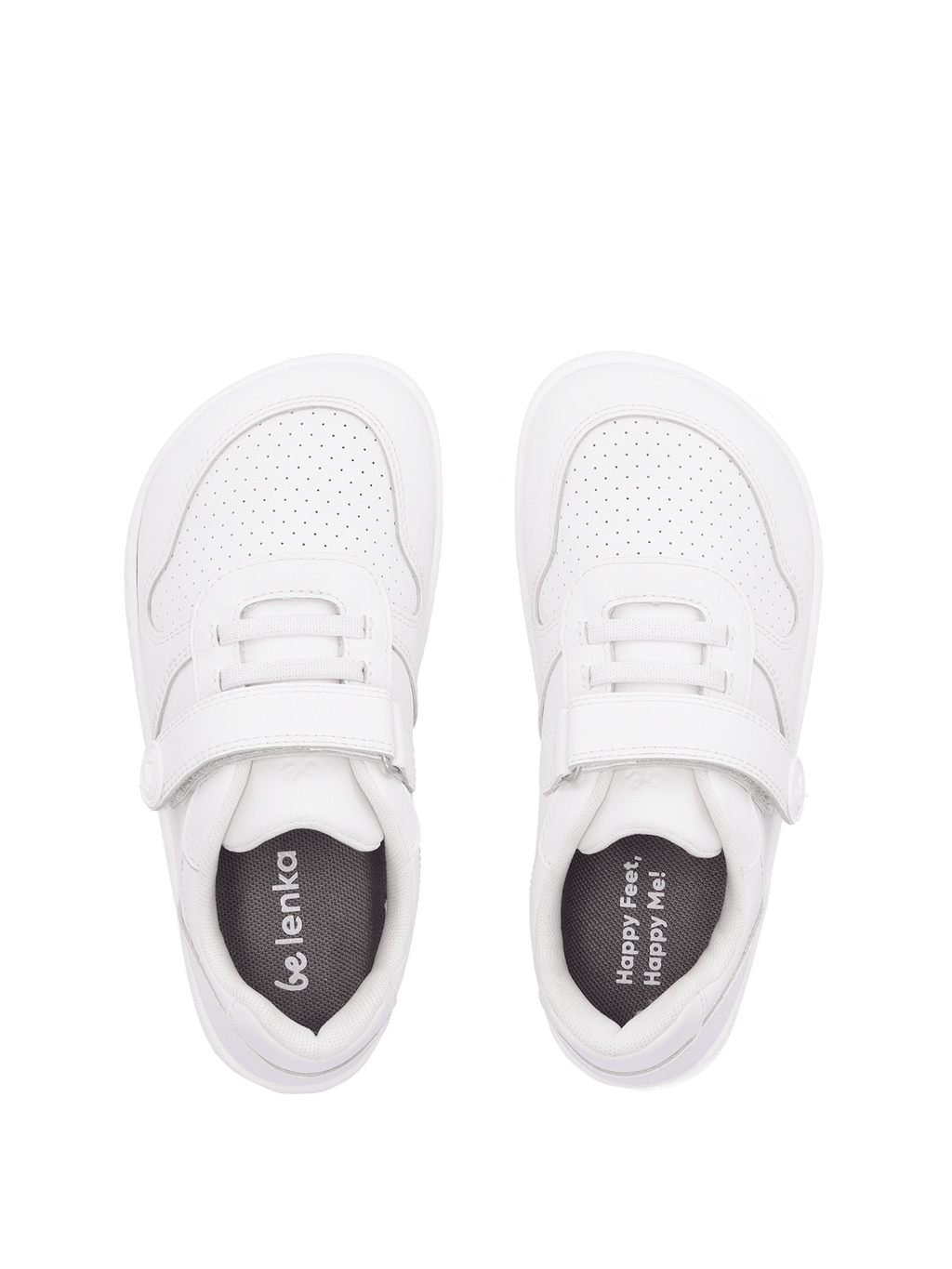 Kids barefoot sneakers Be Lenka Scoot Kids - All White - Barefoot Shoe Store