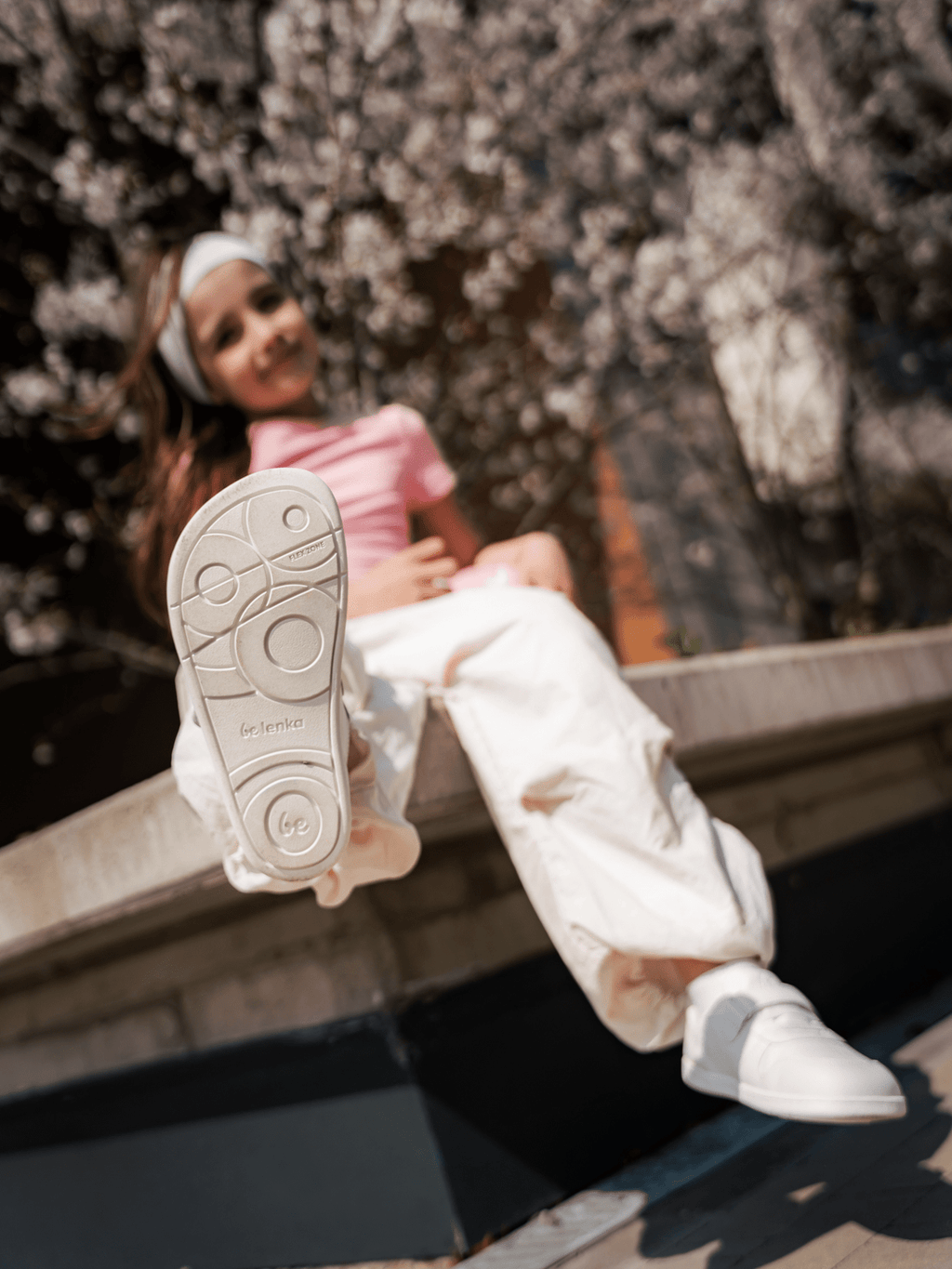Kids barefoot sneakers Be Lenka Scoot Kids - All White - Barefoot Shoe Store