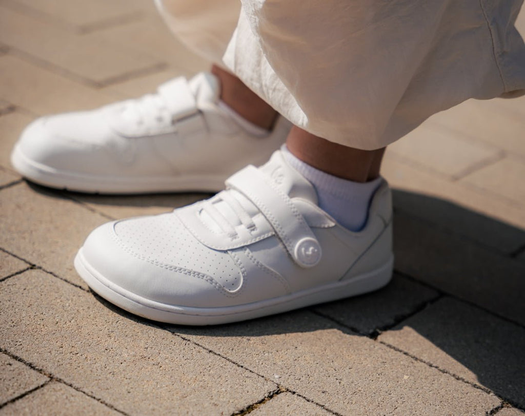 Kids barefoot sneakers Be Lenka Scoot Kids - All White - Barefoot Shoe Store