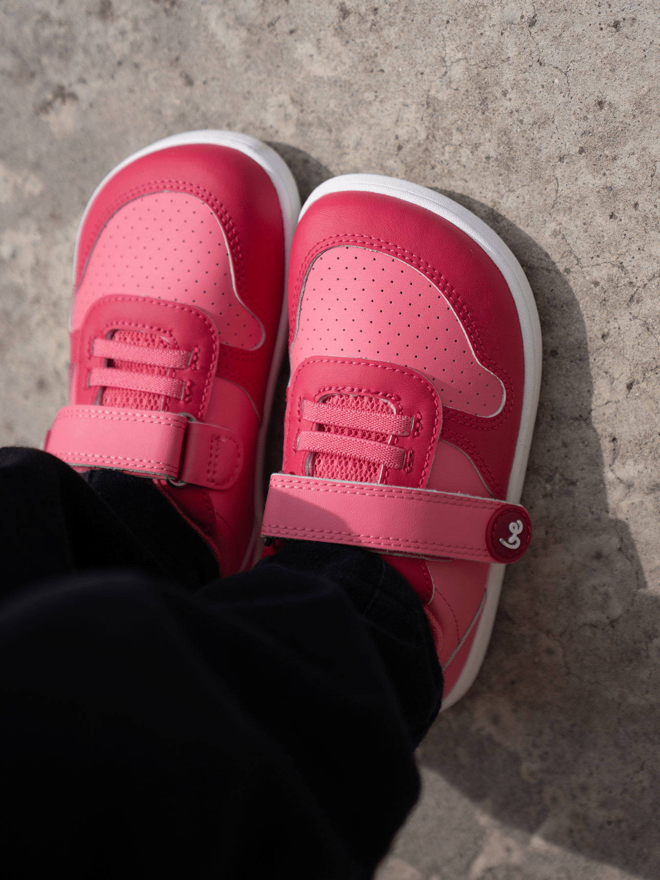 Kids barefoot sneakers Be Lenka Scoot Kids - Light & Dark Pink - Barefoot Shoe Store