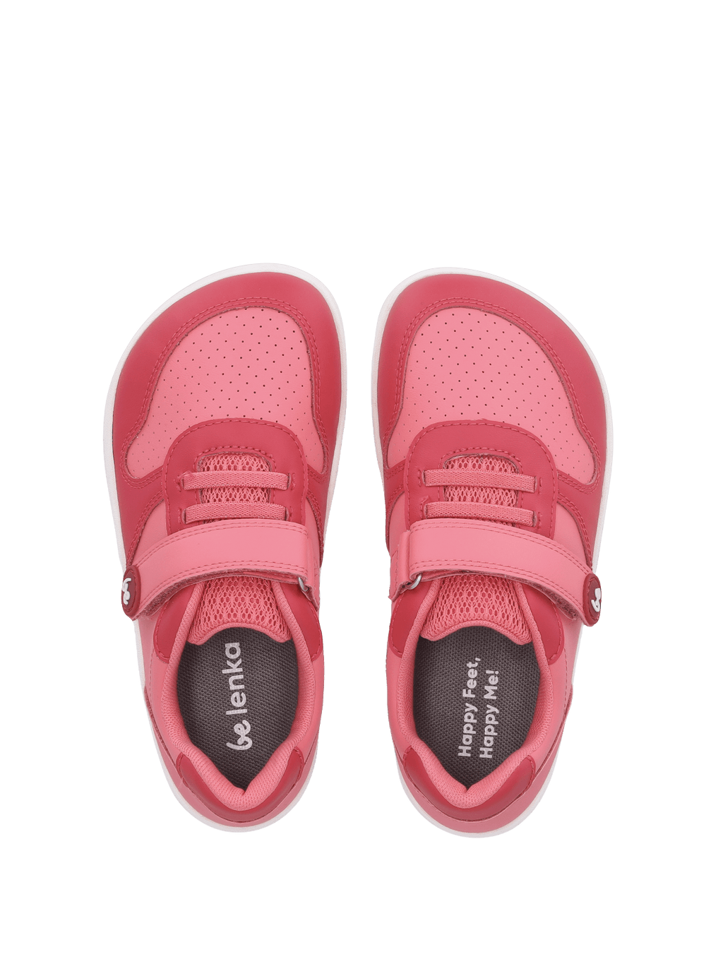Kids barefoot sneakers Be Lenka Scoot Kids - Light & Dark Pink - Barefoot Shoe Store