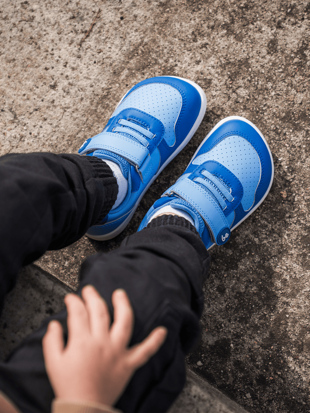 Kids barefoot sneakers Be Lenka Scoot Kids - Light & Royale Blue - Barefoot Shoe Store