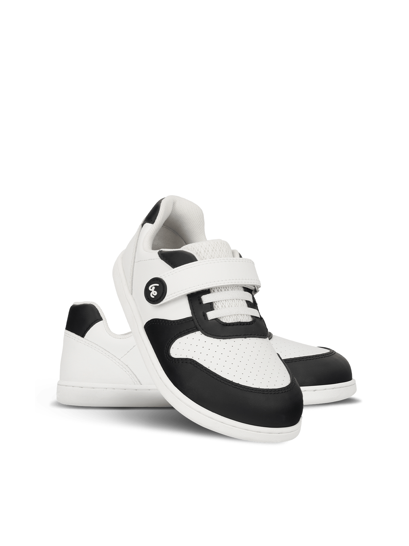 Kids barefoot sneakers Be Lenka Scoot Kids - White & Black - Barefoot Shoe Store