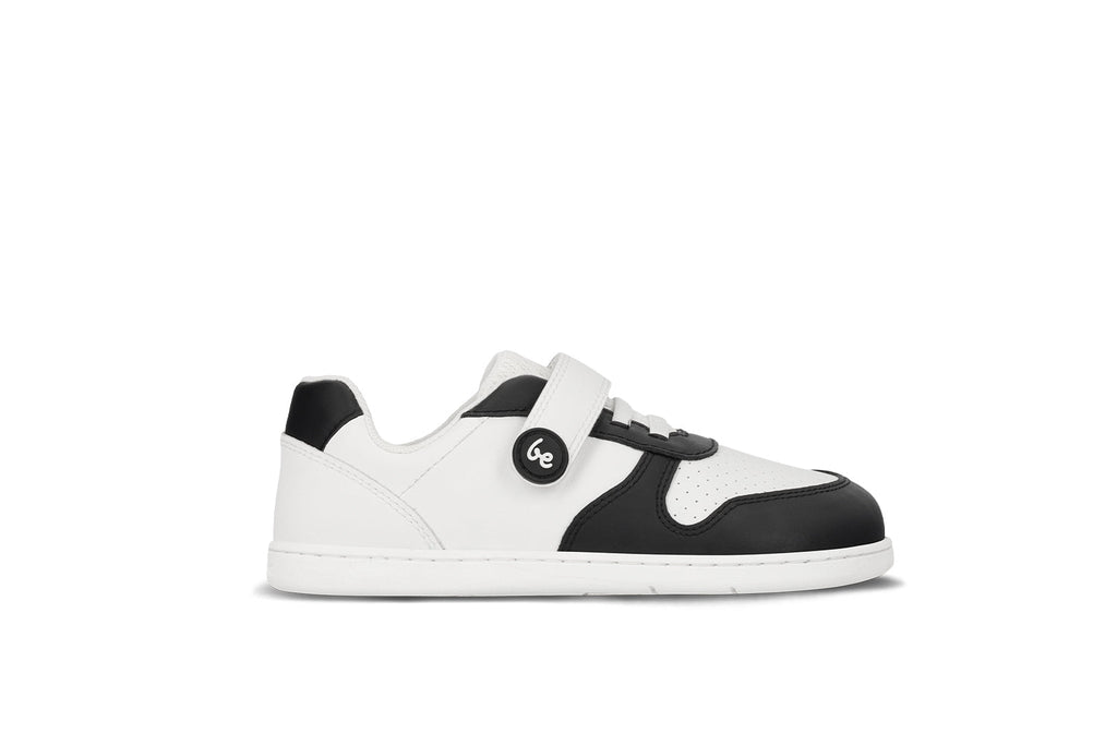 Kids barefoot sneakers Be Lenka Scoot Kids - White & Black - Barefoot Shoe Store