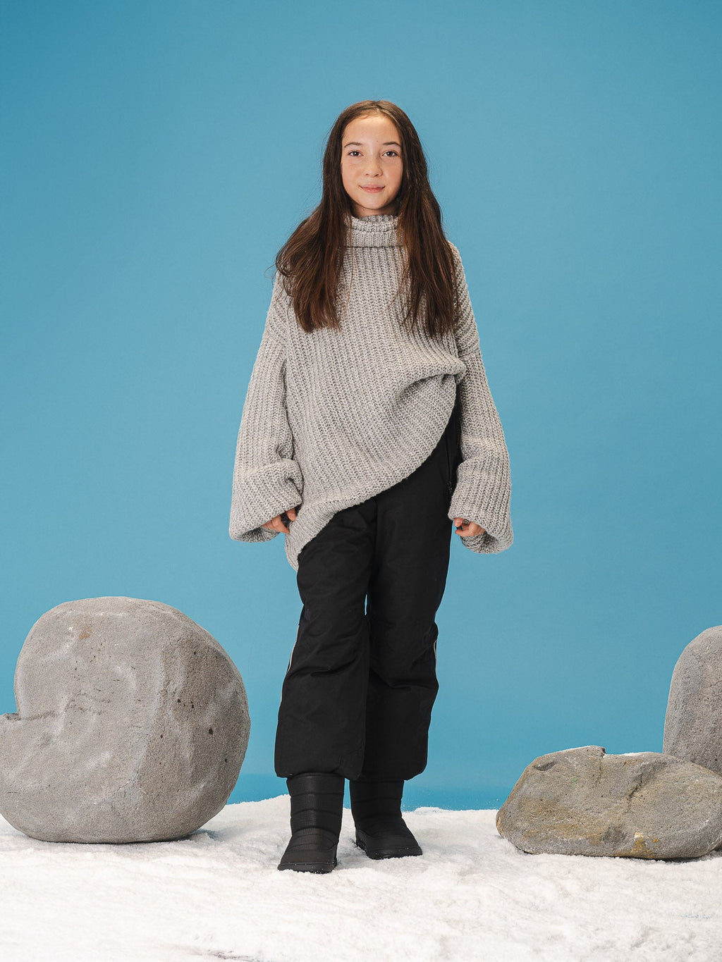 Kid's barefoot snow boots Be Lenka Ailo Junior - All Black - Barefoot Shoe Store