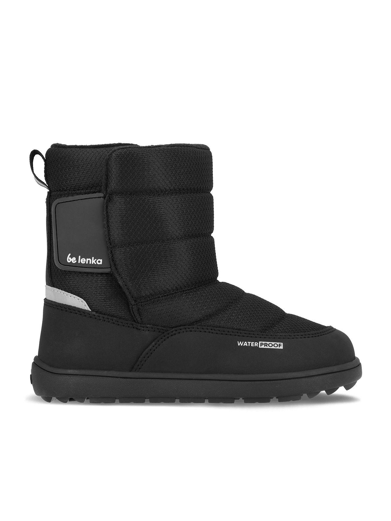 Kid's barefoot snow boots Be Lenka Ailo Junior - All Black - Barefoot Shoe Store