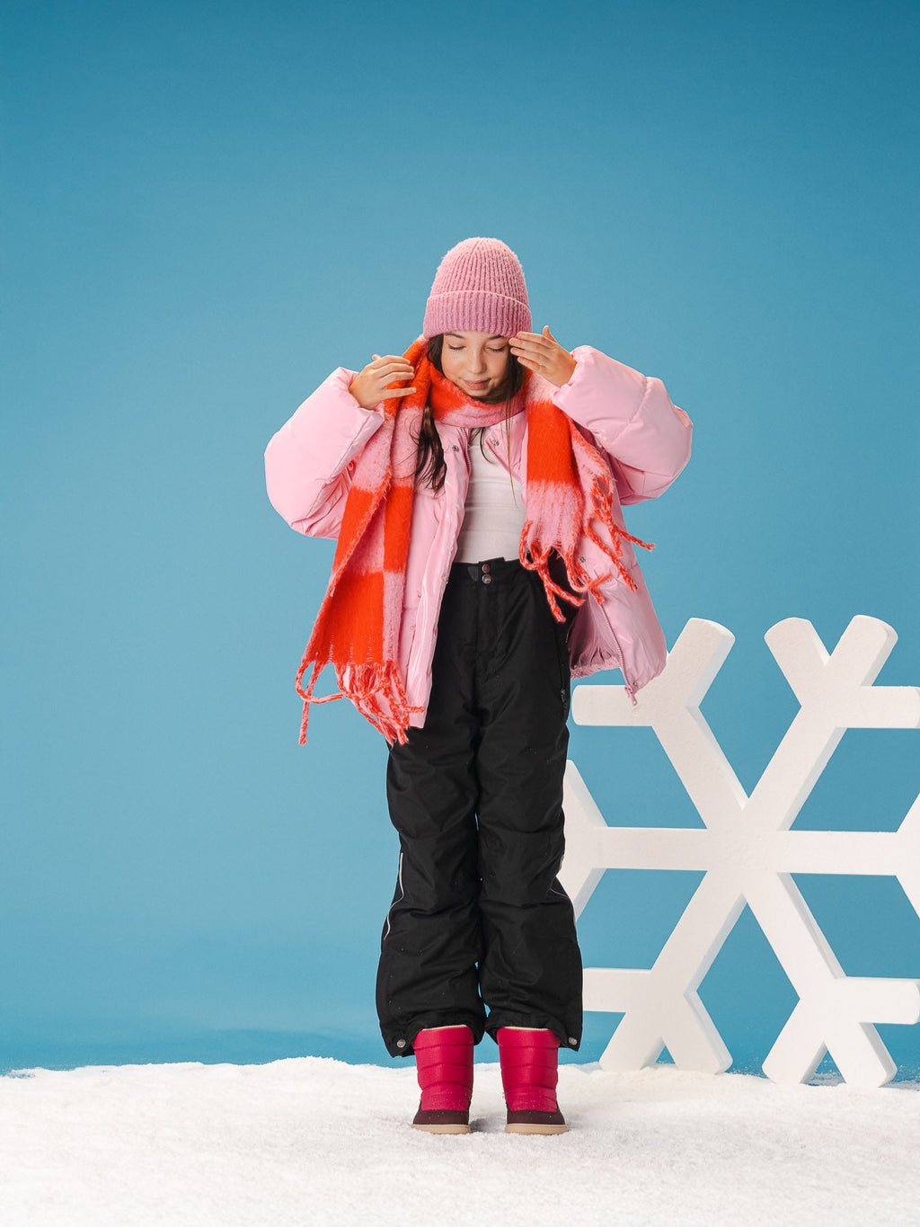 Kid's barefoot snow boots Be Lenka Ailo Junior - Berry - Barefoot Shoe Store