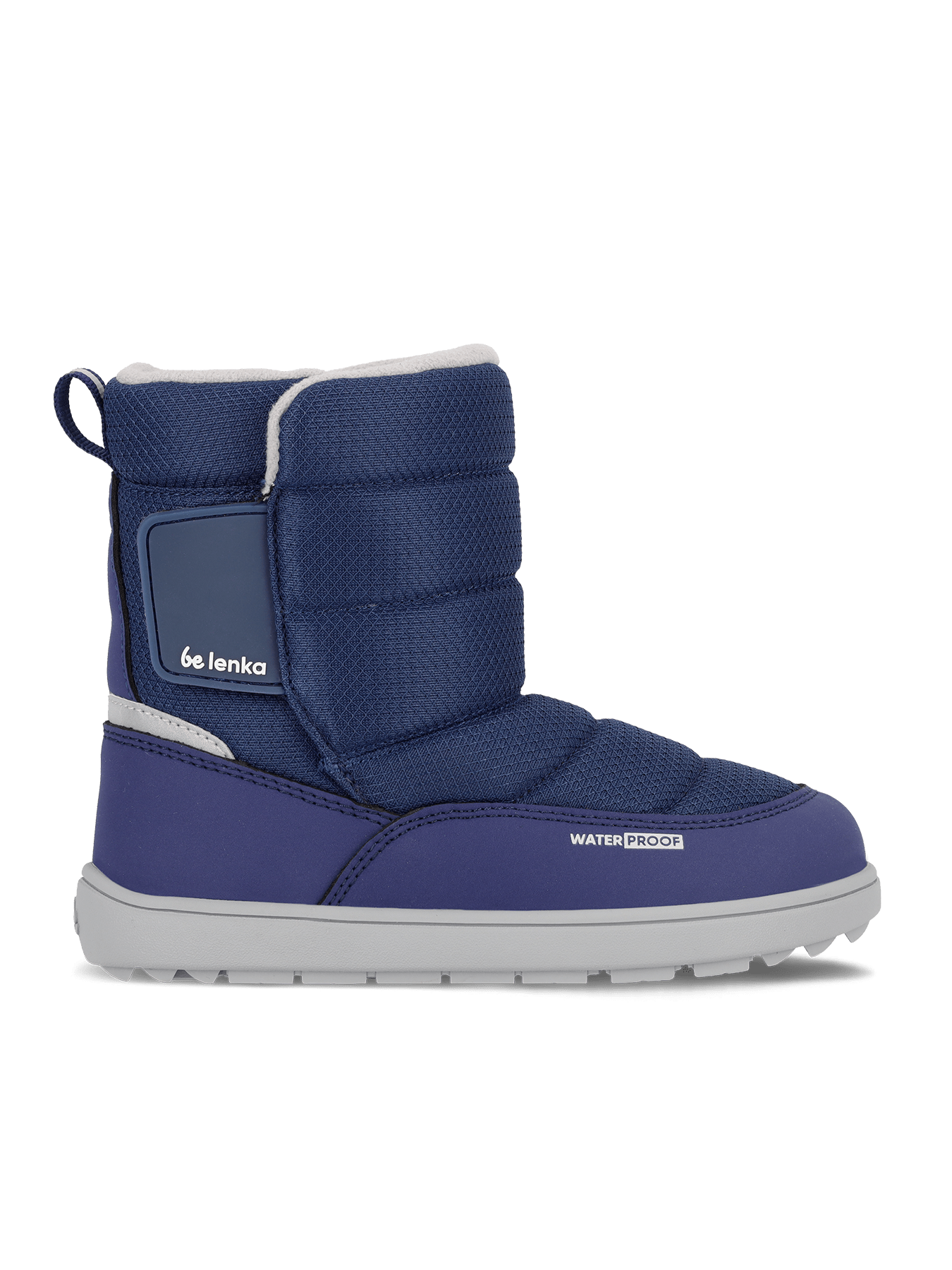 Kid's barefoot snow boots Be Lenka Ailo Junior - Dark Blue - Barefoot Shoe Store