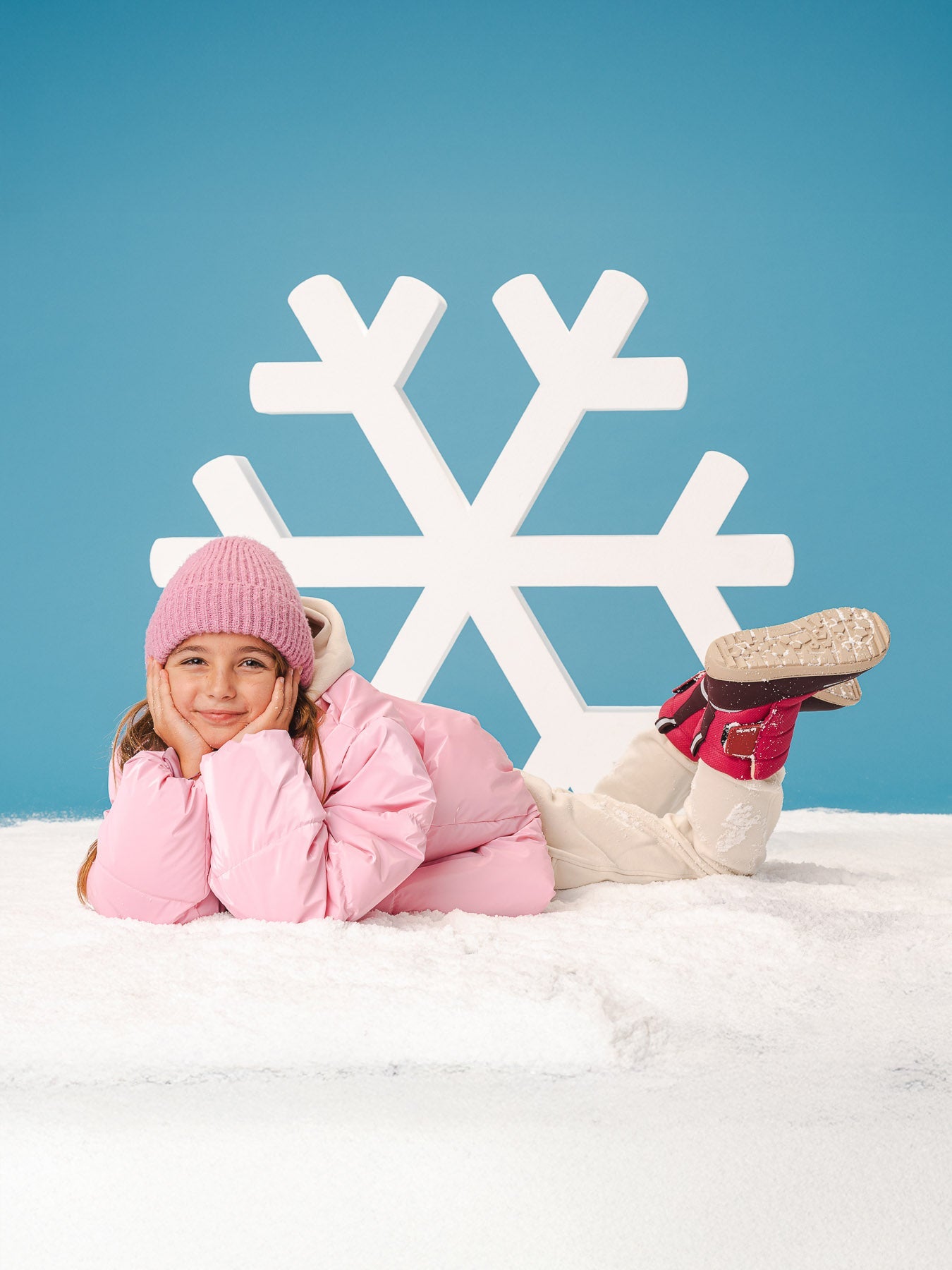 Kid's barefoot snow boots Be Lenka Ailo Kids - Berry - Barefoot Shoe Store