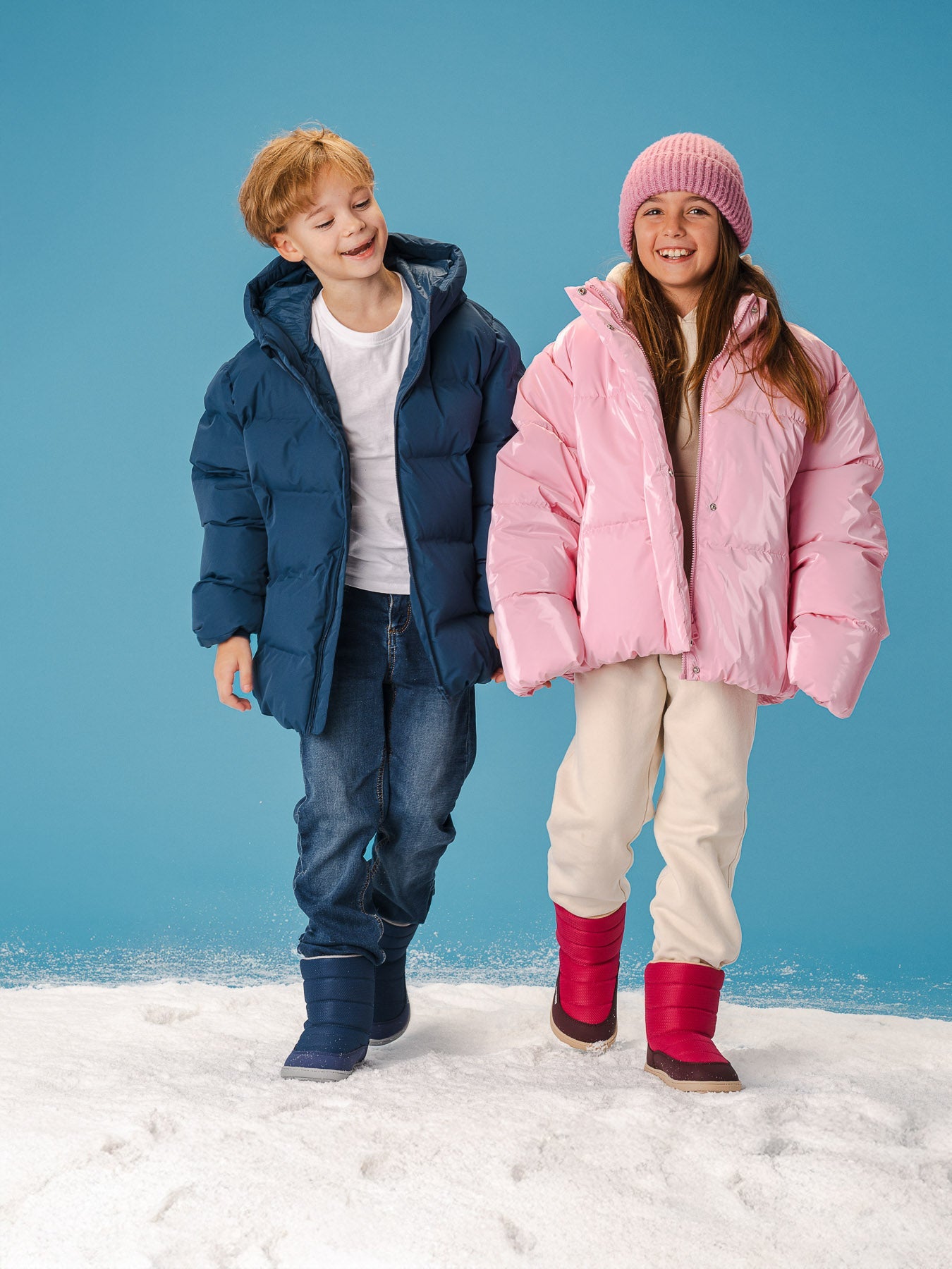 Kid's barefoot snow boots Be Lenka Ailo Kids - Berry - Barefoot Shoe Store