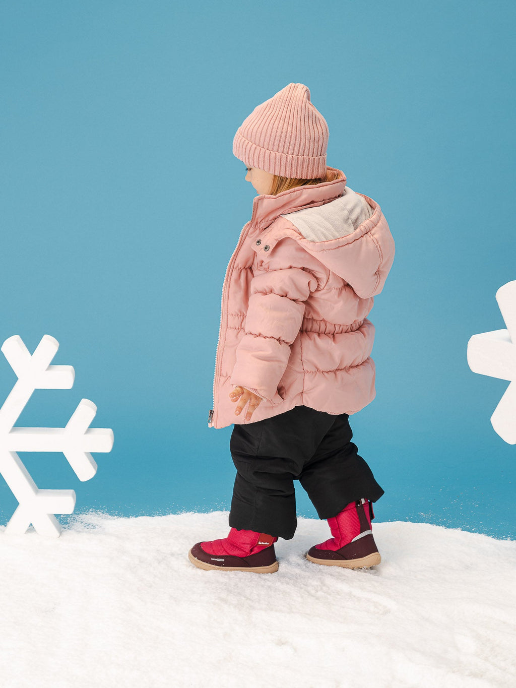 Kid's barefoot snow boots Be Lenka Ailo Preschool - Berry - Barefoot Shoe Store