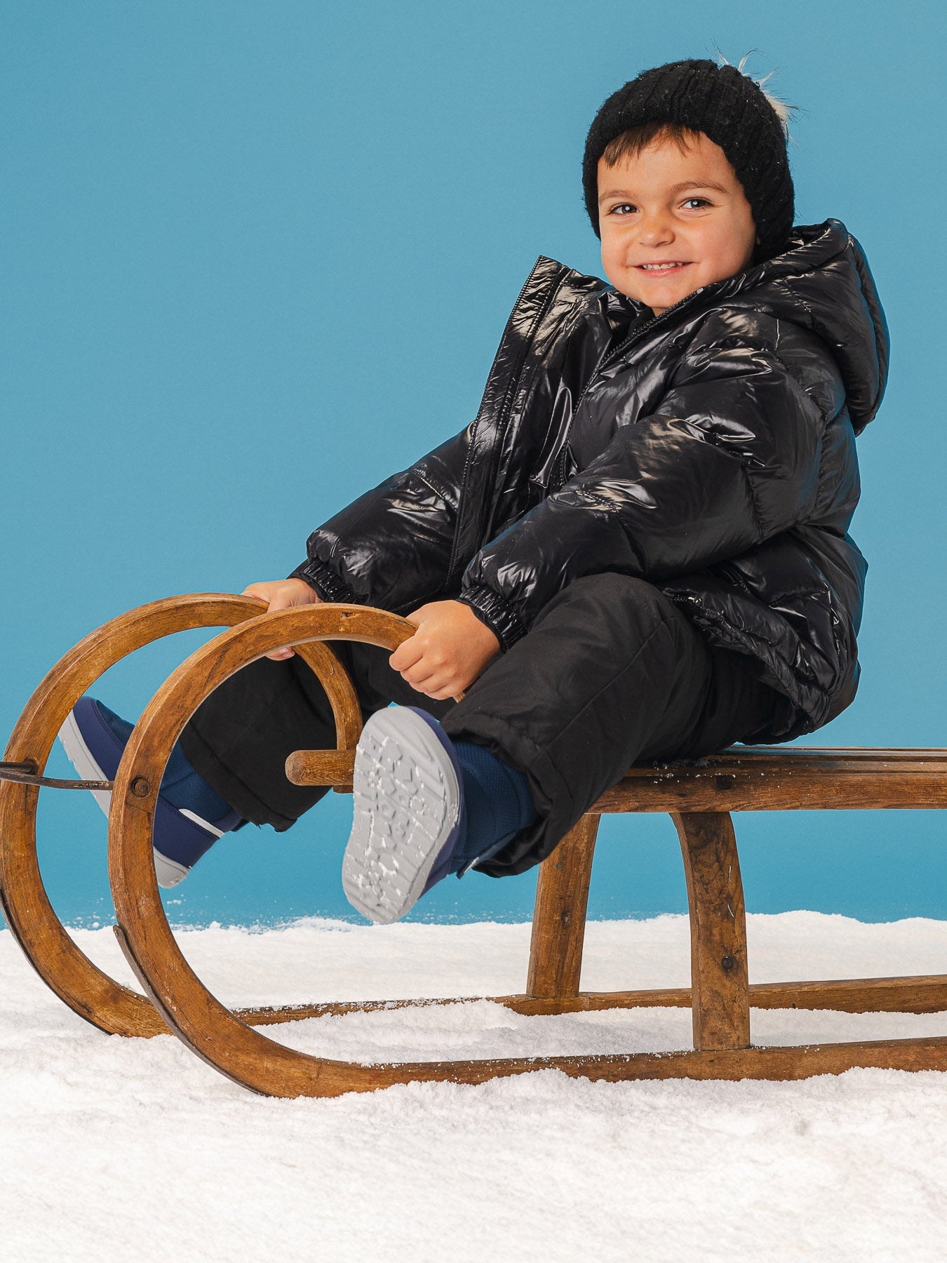 Kid's barefoot snow boots Be Lenka Ailo Preschool - Dark Blue - Barefoot Shoe Store