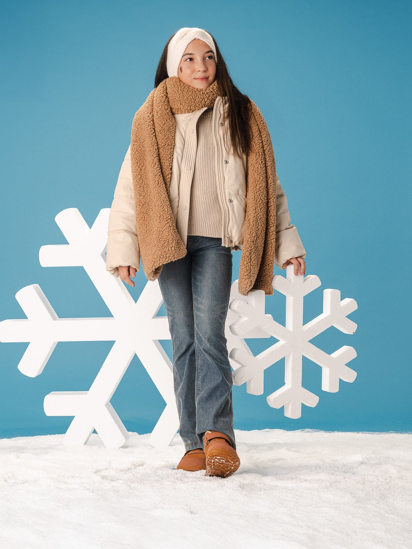 Kids winter barefoot boots Be Lenka Zippu Junior - All Brown - Barefoot Shoe Store
