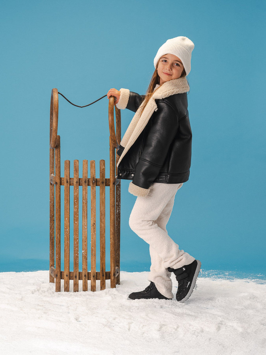 Kids winter barefoot boots Be Lenka Zippu Kids - Black & Grey - Barefoot Shoe Store