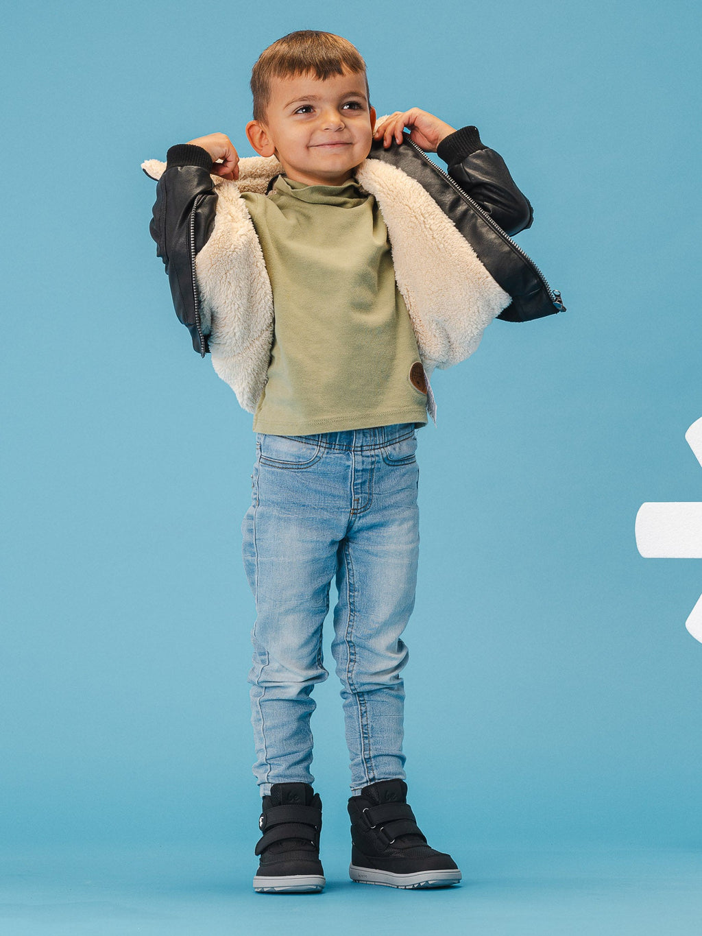 Kids winter barefoot boots Be Lenka Zippu Preschool - Black & Grey - Barefoot Shoe Store