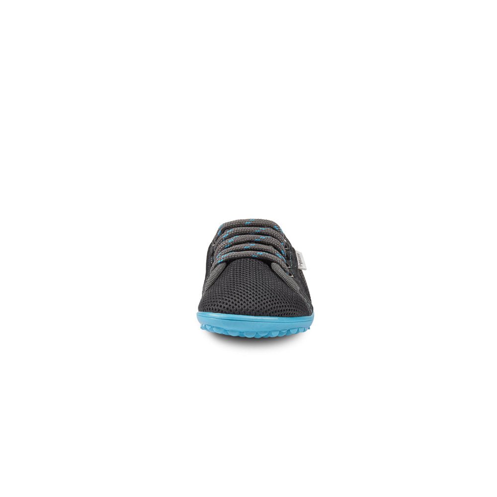 LEGUANITO ACTIVE - Anthracite, blue sole - Barefoot Shoe Store