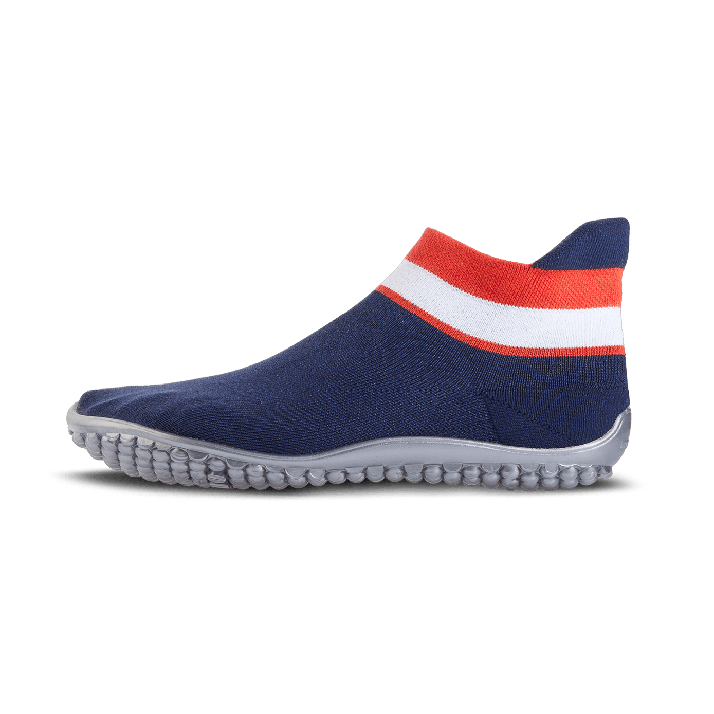 leguano sneaker - blue, red and white - Barefoot Shoe Store