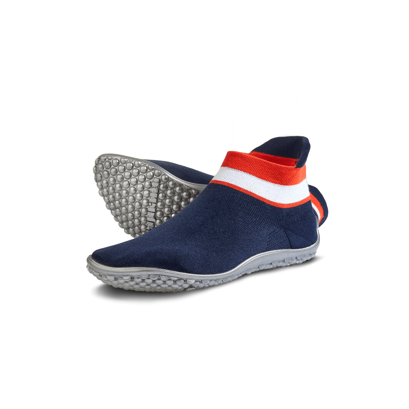 leguano sneaker - blue, red and white - Barefoot Shoe Store