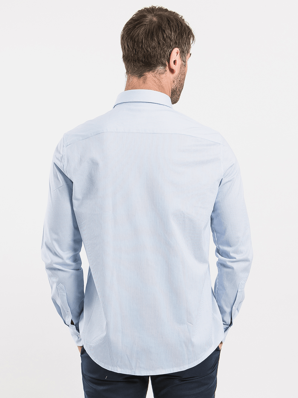 Men’s Shirt Regular Be Lenka Essentials - Blue and White - Barefoot Shoe Store