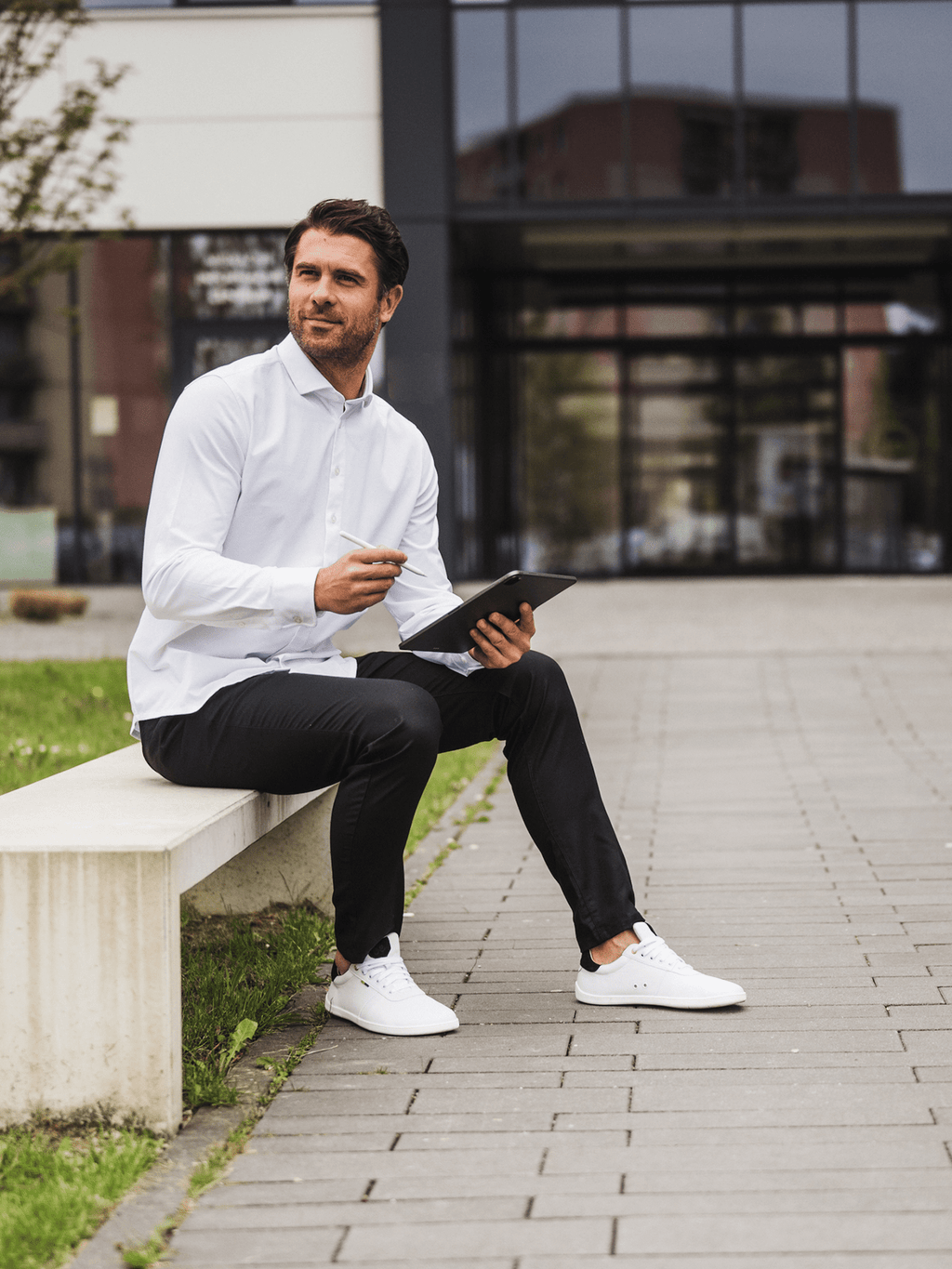 Men’s Shirt Regular Be Lenka Essentials - White - Barefoot Shoe Store