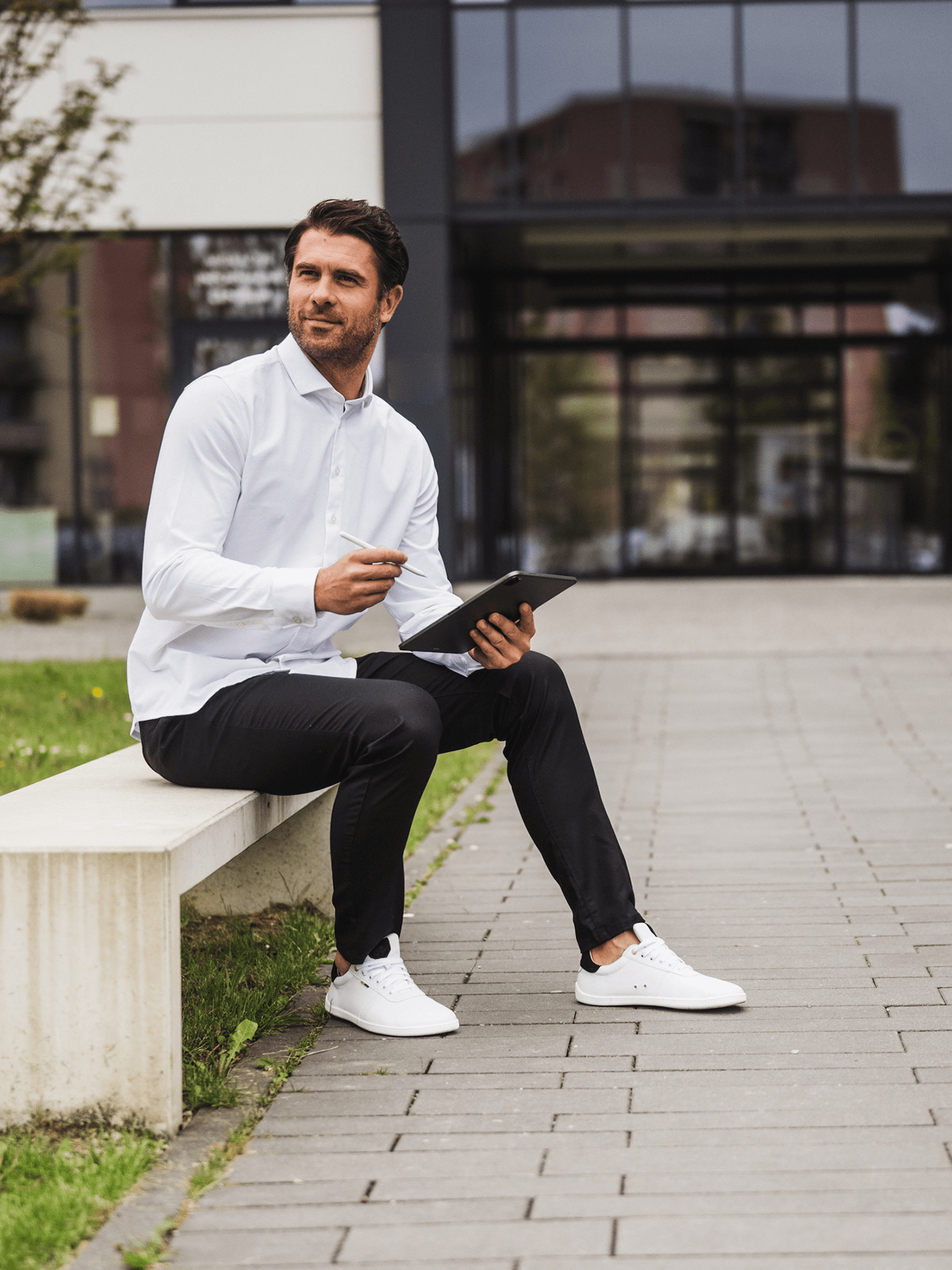 Men’s Shirt Regular Be Lenka Essentials - White - Barefoot Shoe Store