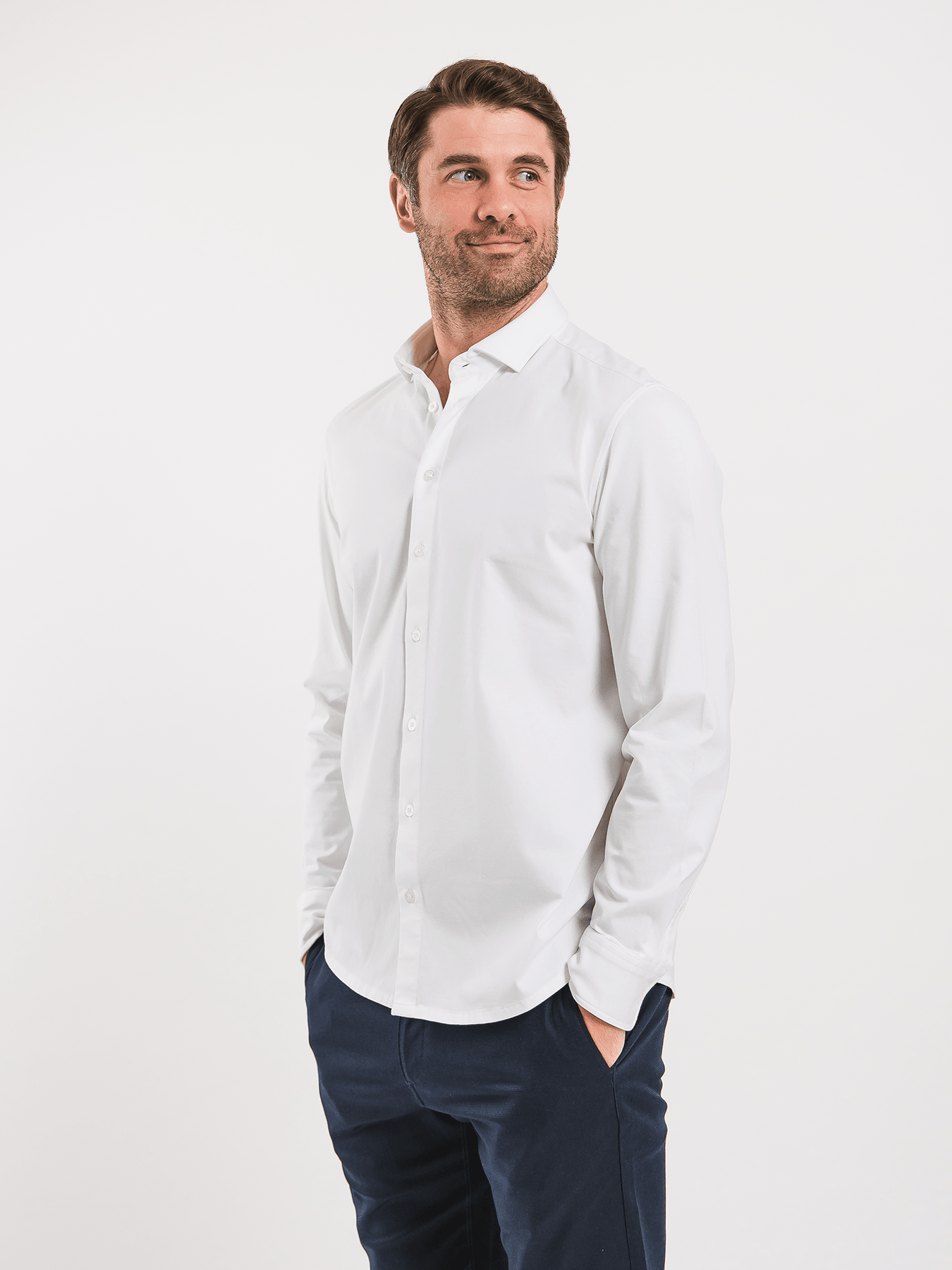 Men’s Shirt Regular Be Lenka Essentials - White - Barefoot Shoe Store