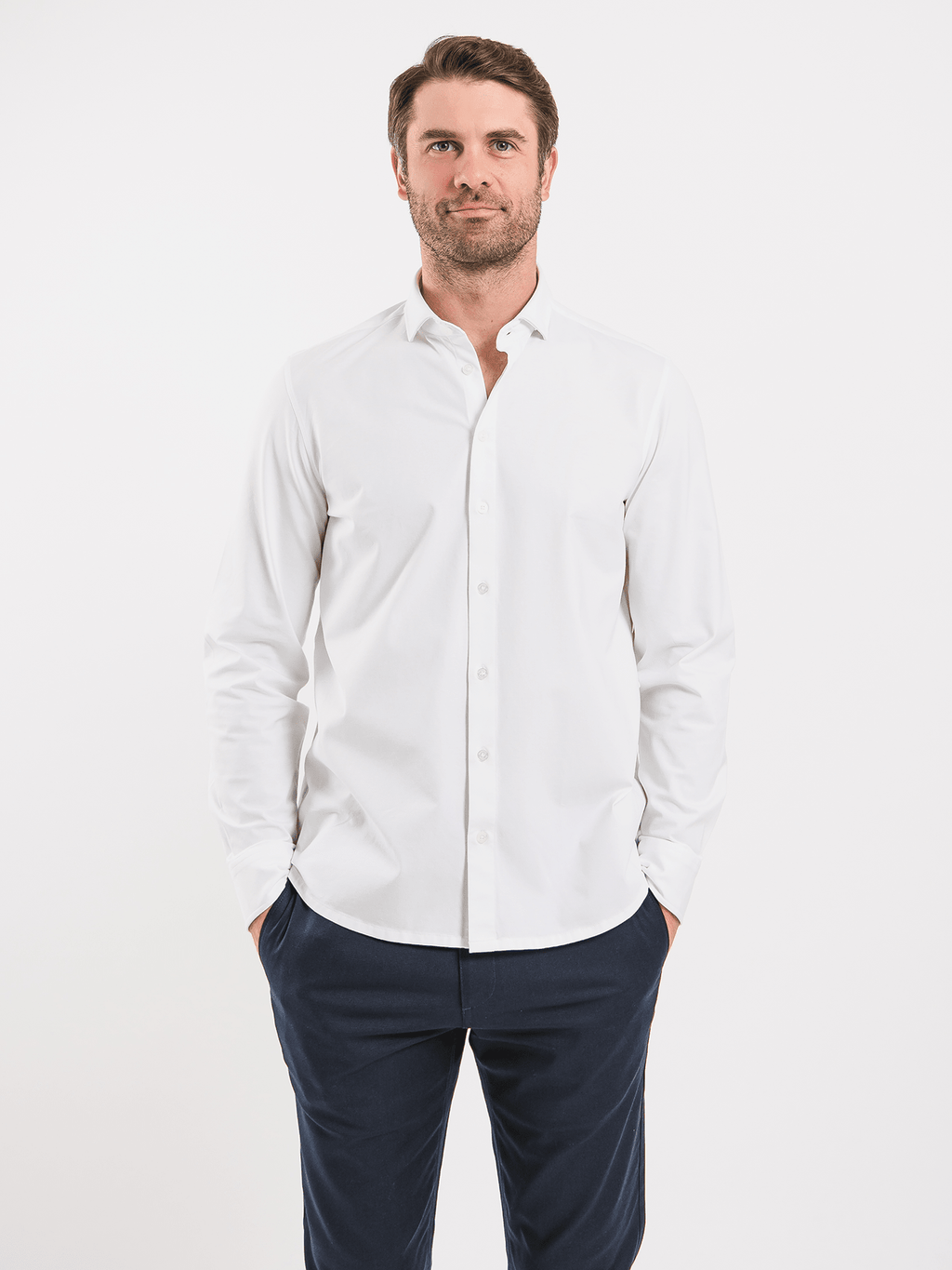 Men’s Shirt Regular Be Lenka Essentials - White - Barefoot Shoe Store