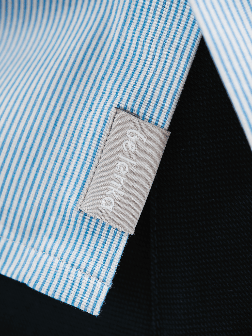 Men’s Shirt Slim Be Lenka Essentials - Blue and White - Barefoot Shoe Store