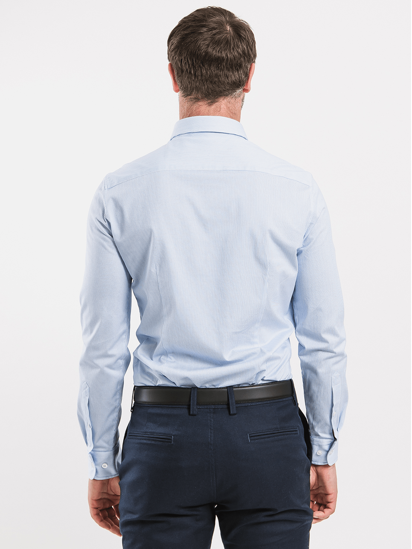Men’s Shirt Slim Be Lenka Essentials - Blue and White - Barefoot Shoe Store