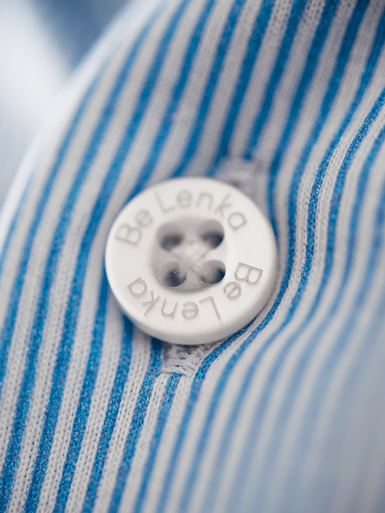 Men’s Shirt Slim Be Lenka Essentials - Blue and White - Barefoot Shoe Store