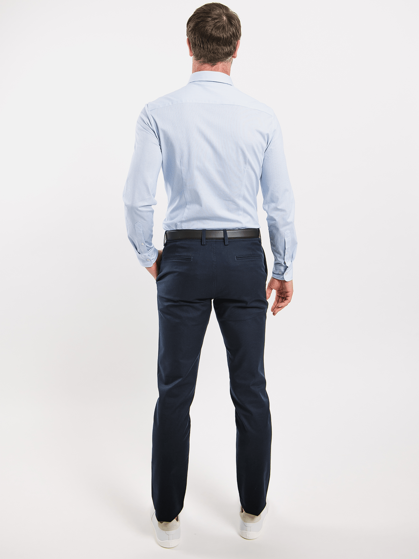 Men’s Shirt Slim Be Lenka Essentials - Blue and White - Barefoot Shoe Store