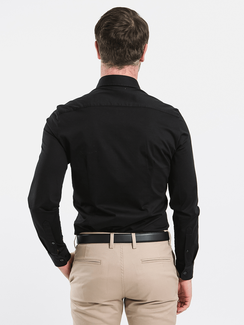 Men’s Shirt Slim Be Lenka Essentials - Jet Black - Barefoot Shoe Store