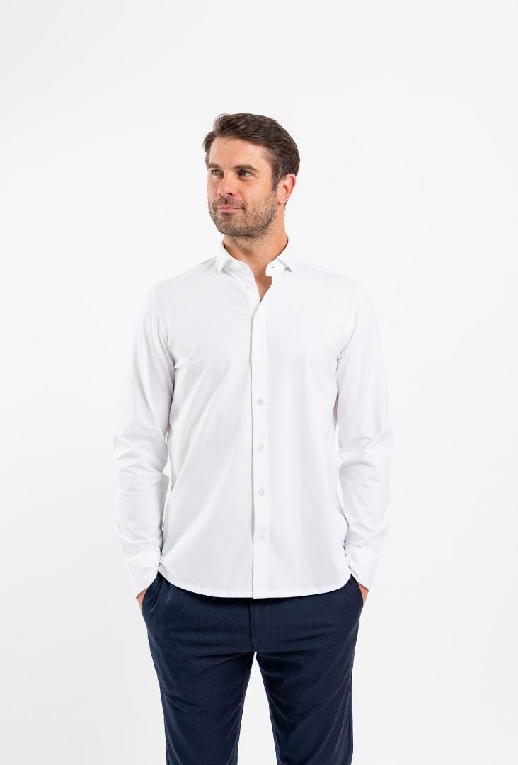 Men’s Shirt Slim Be Lenka Essentials - White - Barefoot Shoe Store