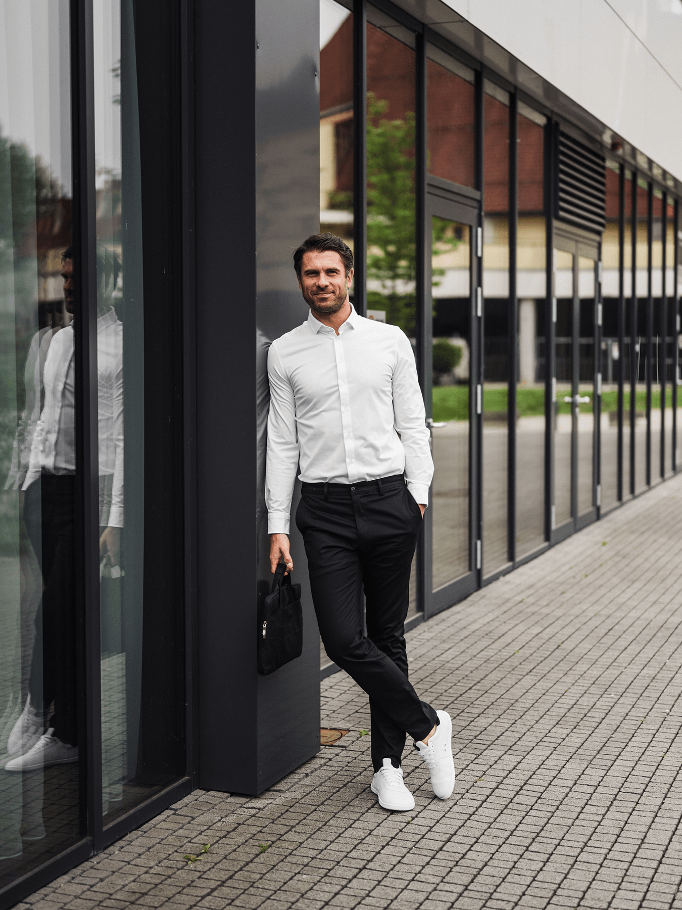 Men’s Shirt Slim Be Lenka Essentials - White - Barefoot Shoe Store